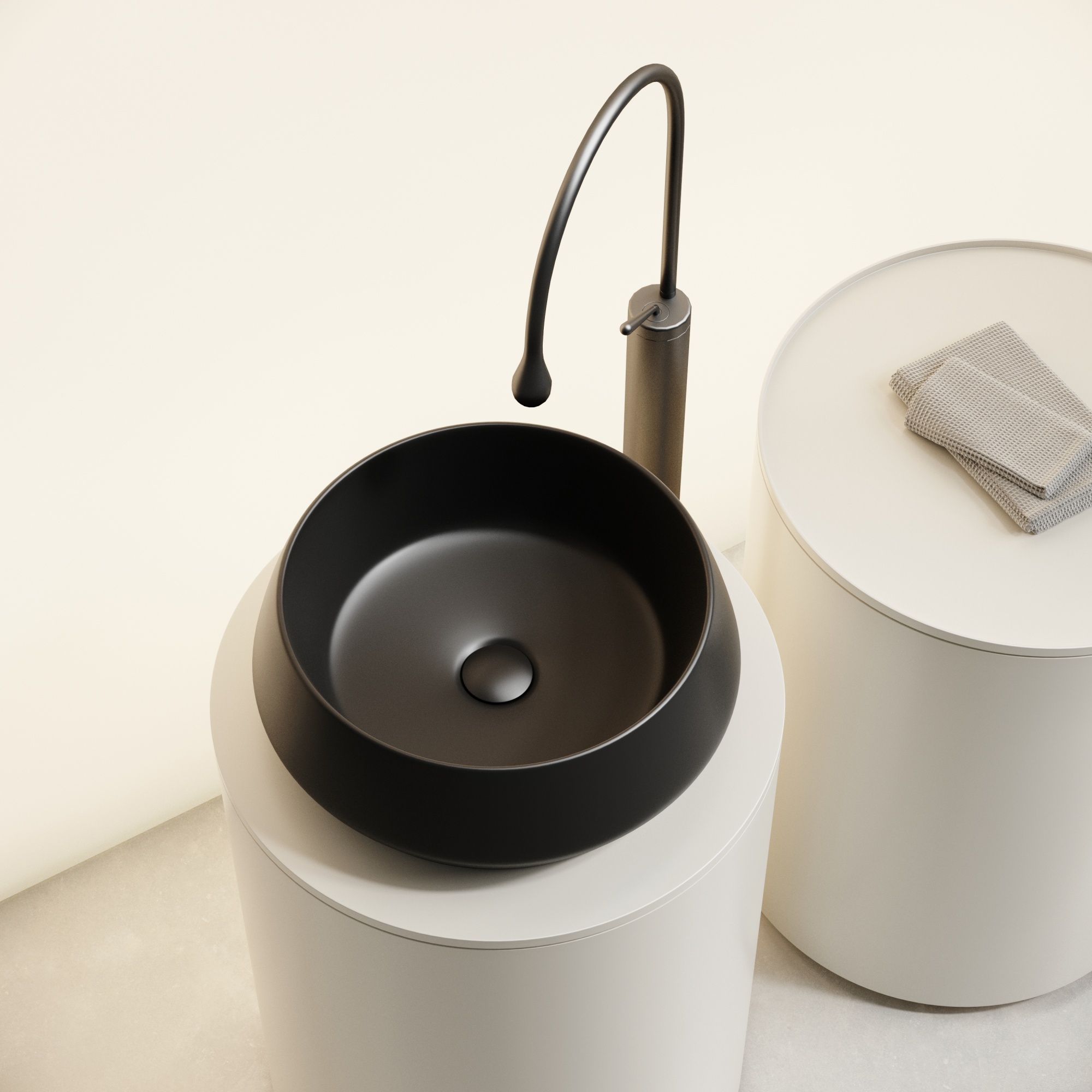 Раковина ceramicanova maya накладная круглая 400x400x140 черный матовый cn12004mb Раковина ceramicanova maya накладная круглая 400x400x140 черный матовый cn12004mb