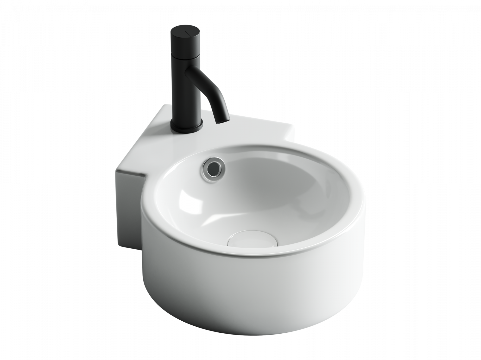 Умывальник подвесной угловой element 310x430x125мм