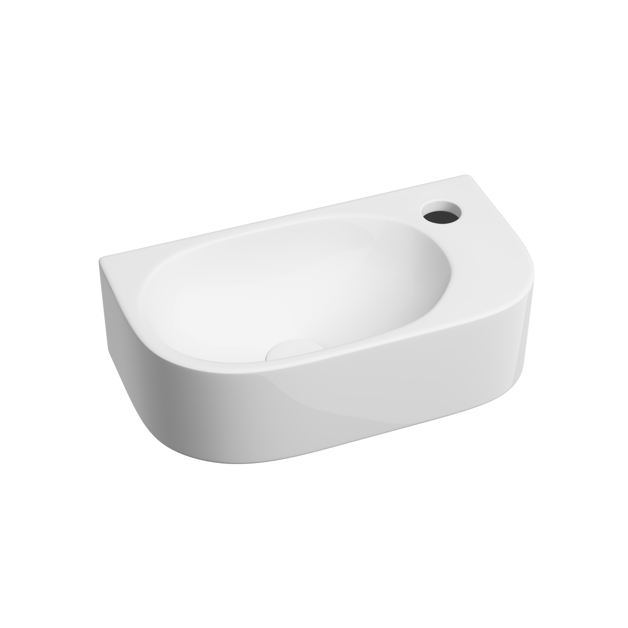 Умывальник подвесной прямоугольный (чаша слева, отверстие под смеситель справа) element 409x224x110мм