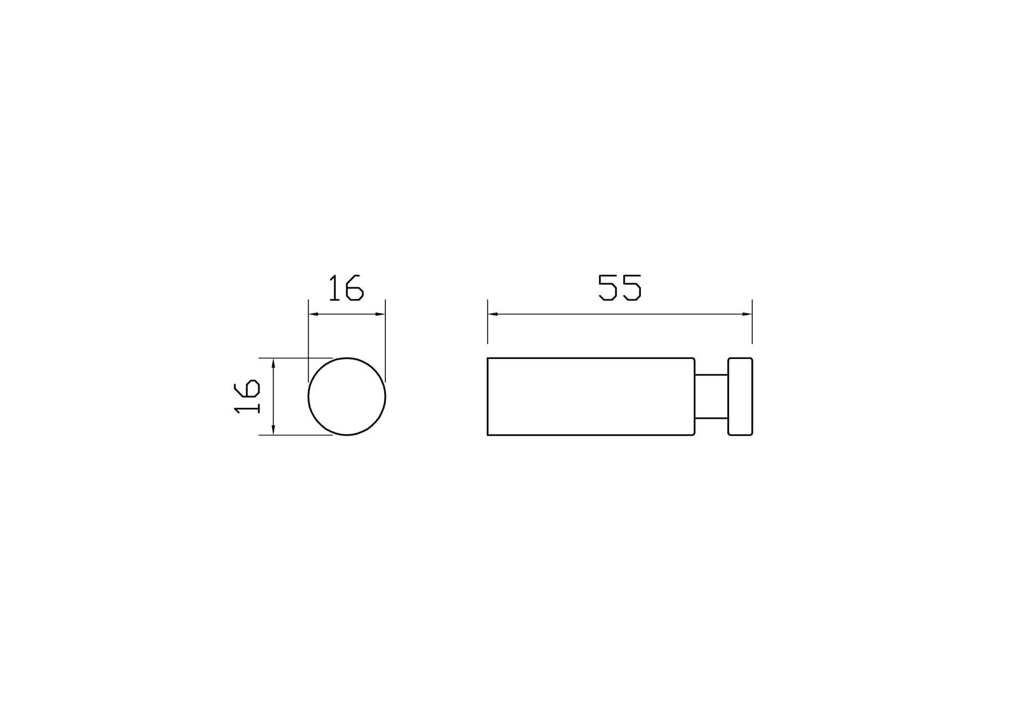 Крючок для ванной wonzon & woghand easy, хром (ww-8105-2-cr)