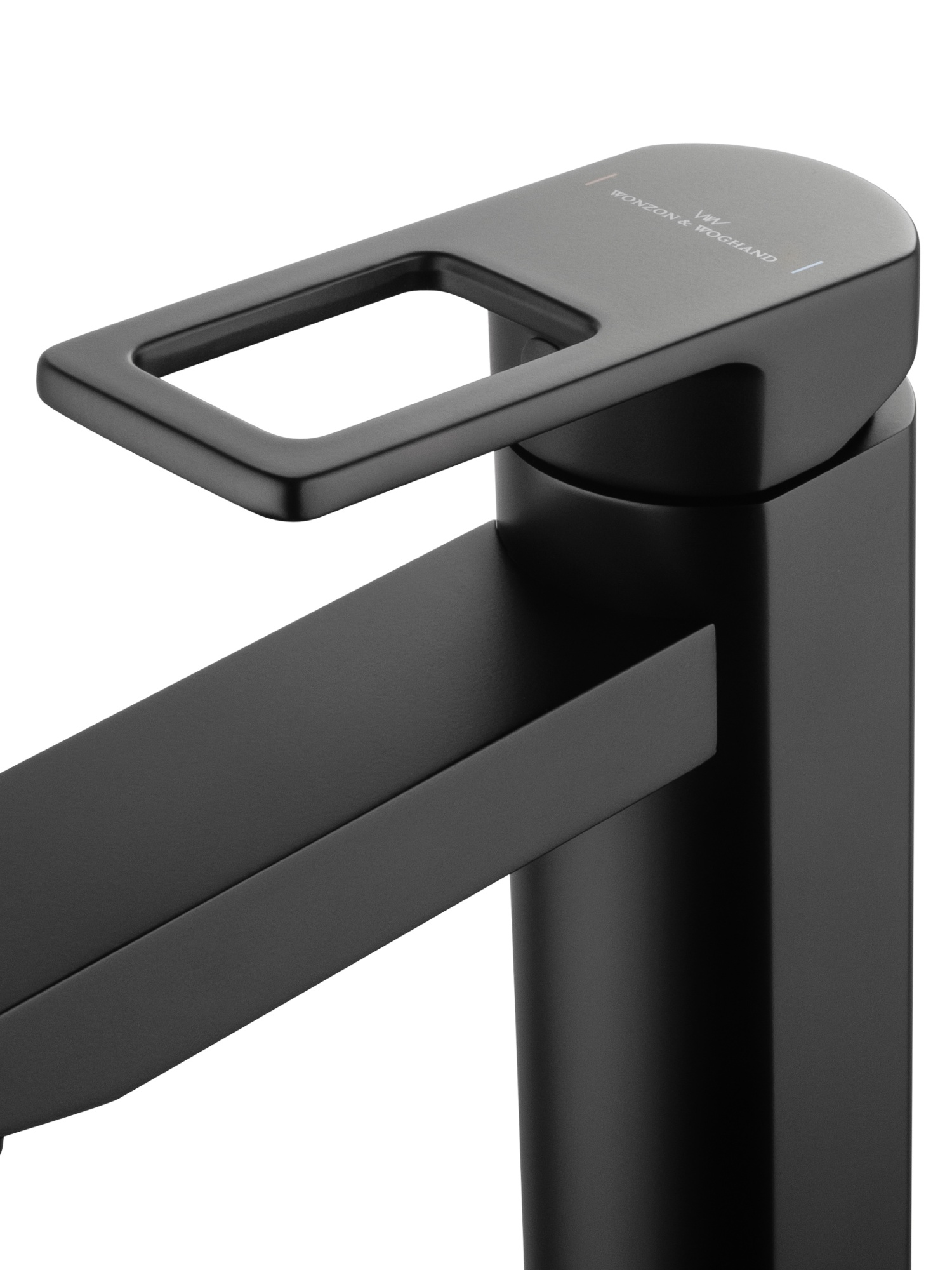 Смеситель для раковины wonzon & woghand frame, черный матовый (ww-88139010-mb)