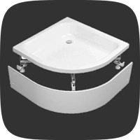 экраны и крепления для поддонов