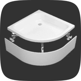 экраны и крепления для поддонов