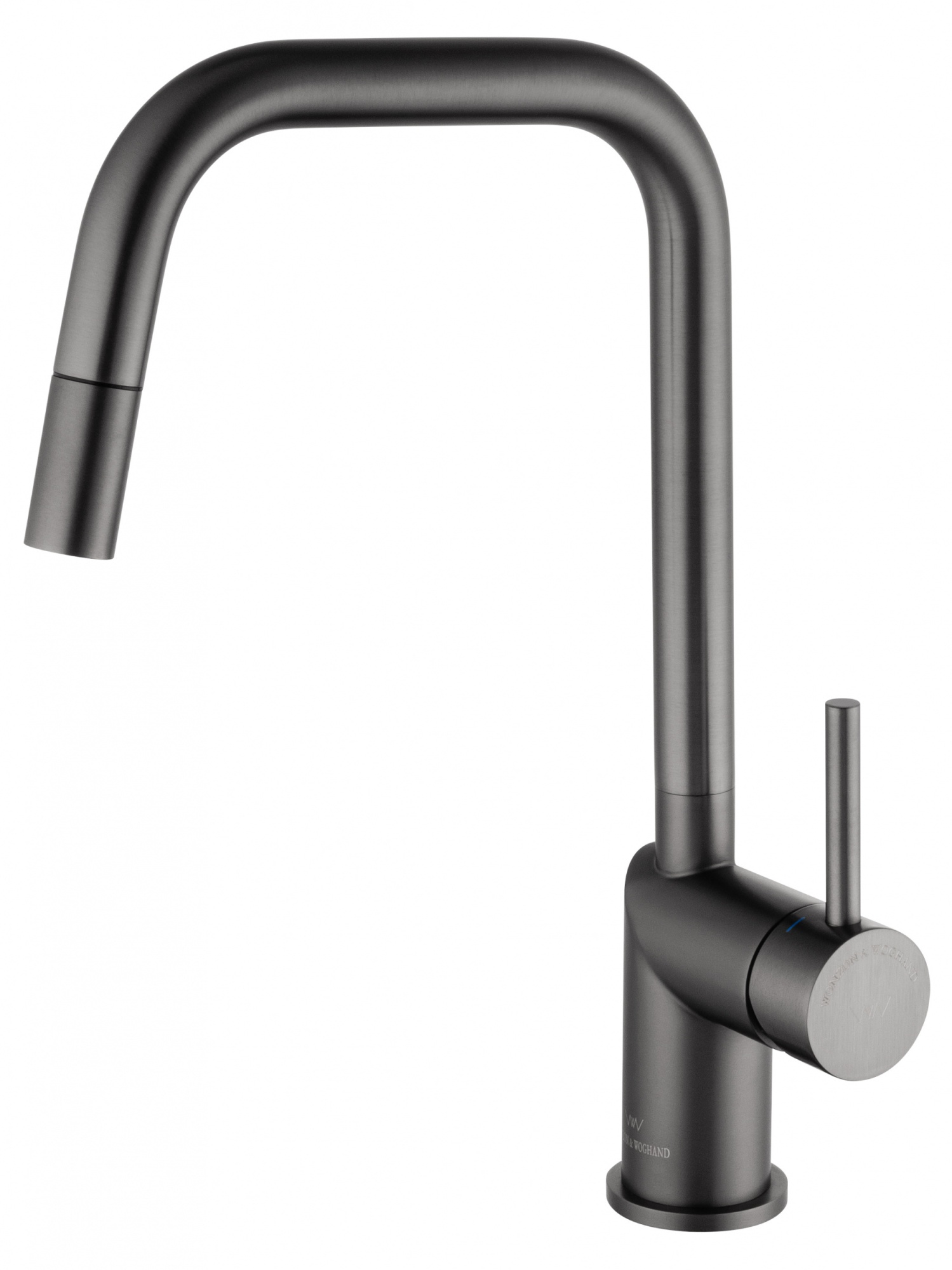Смеситель для кухни с выдвижным изливом wonzon & woghand, темный графит (ww-6018-bgg)