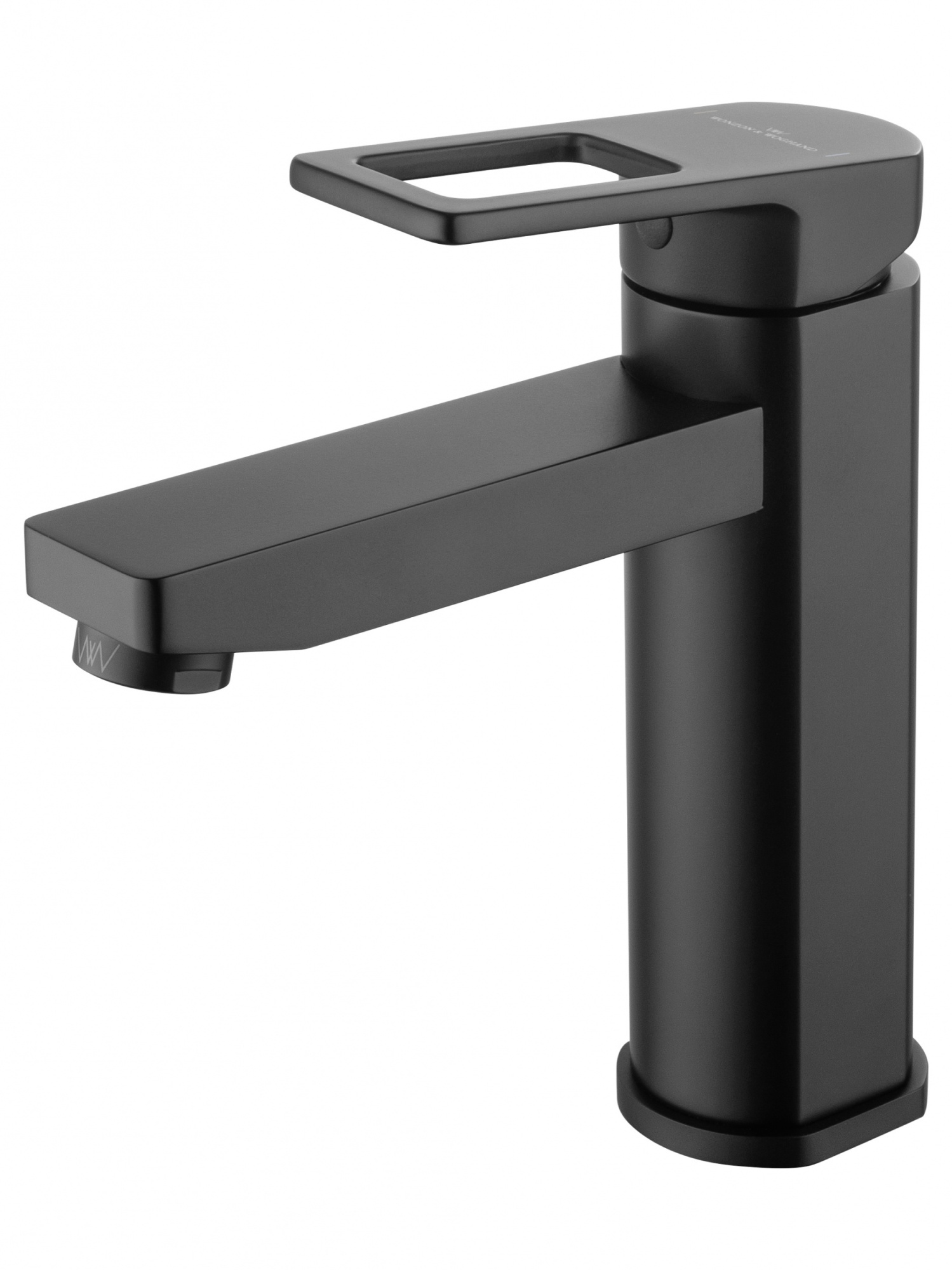 Смеситель для раковины wonzon & woghand frame, черный матовый (ww-88139010-mb)