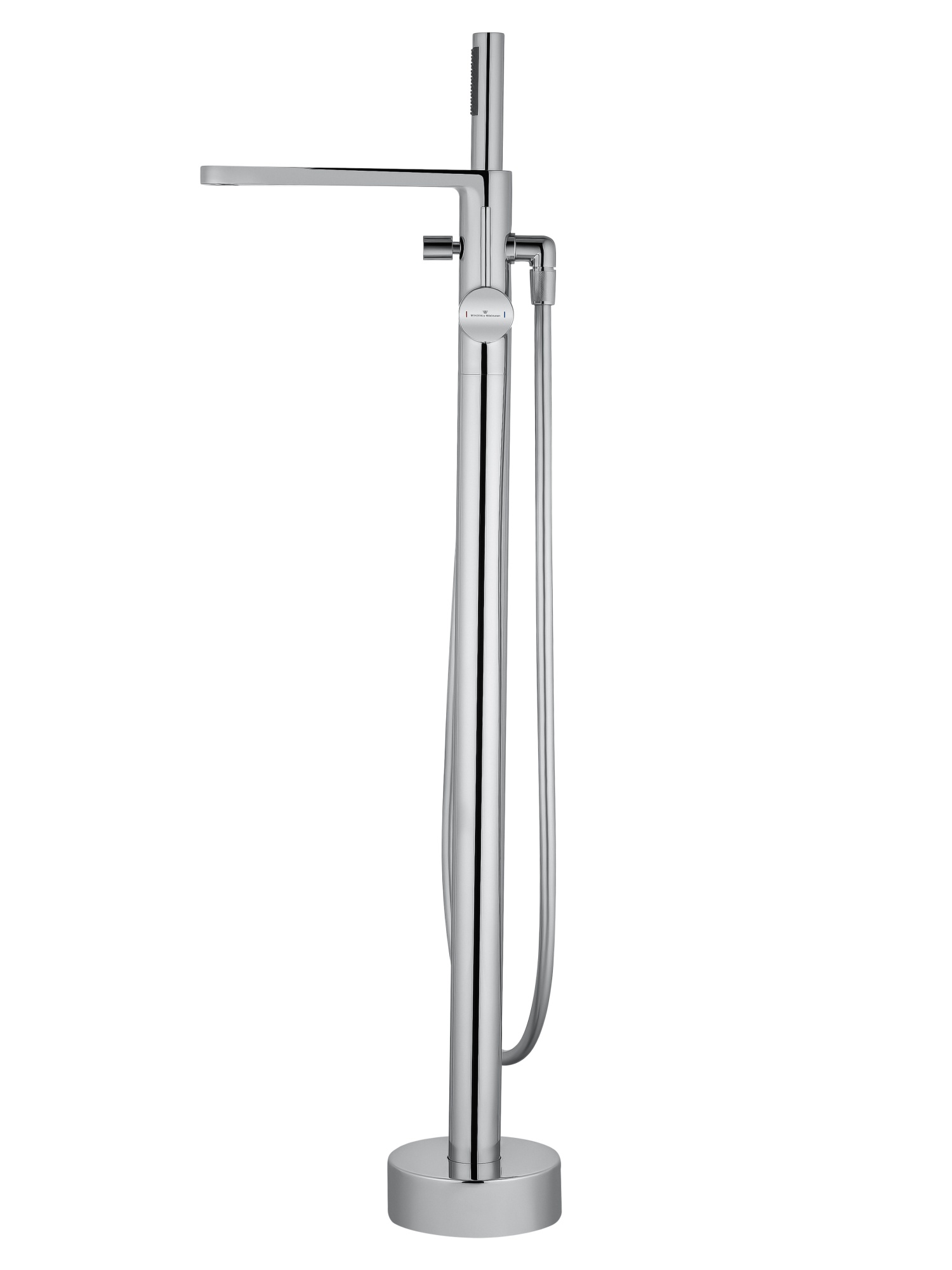 Смеситель для ванны напольного монтажа wonzon & woghand stick, хром (ww-88649901-cr)