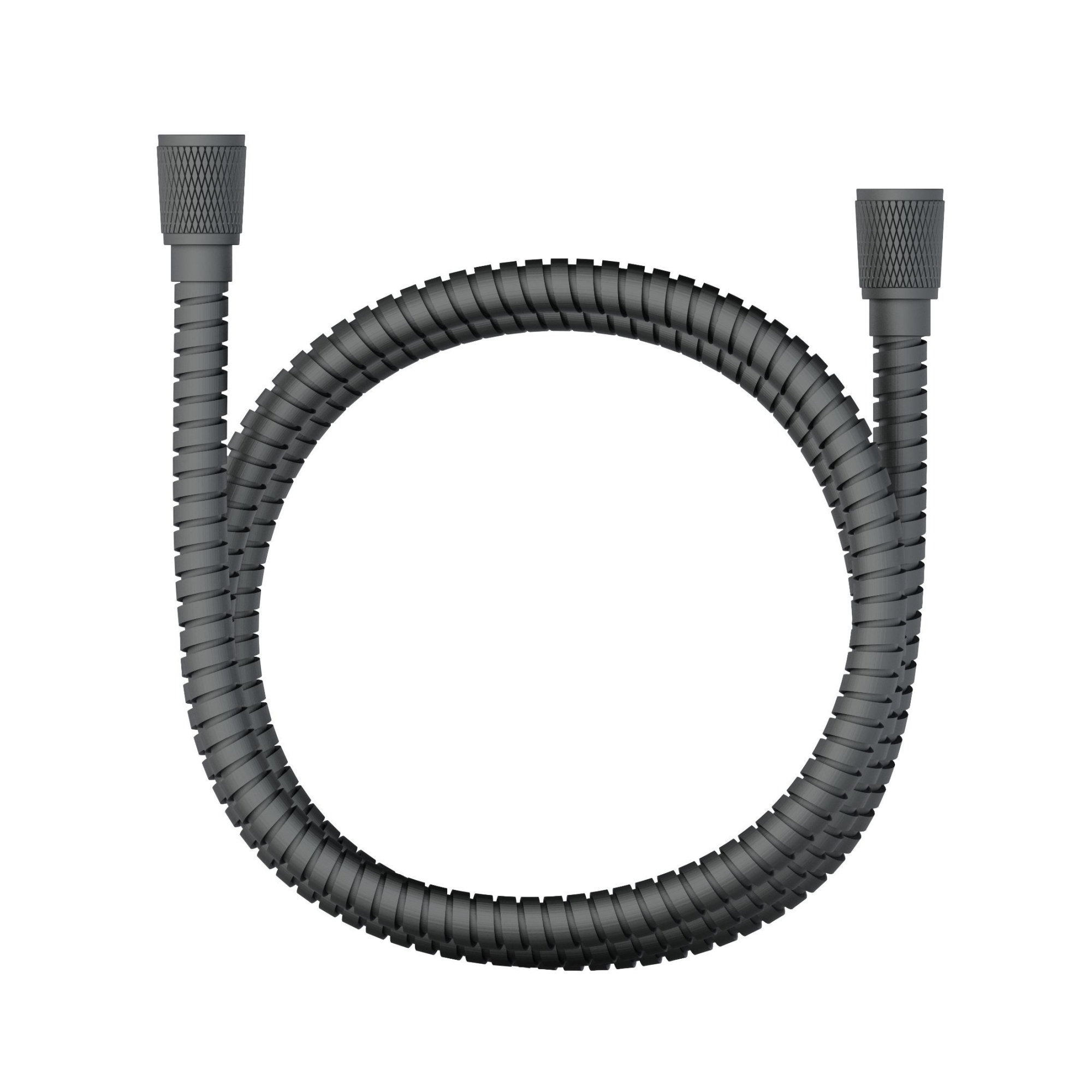 Шланг для душа в металлической оплётке 1500 мм wonzon & woghand, темный графит (ww-88rg02-1500-bgm)