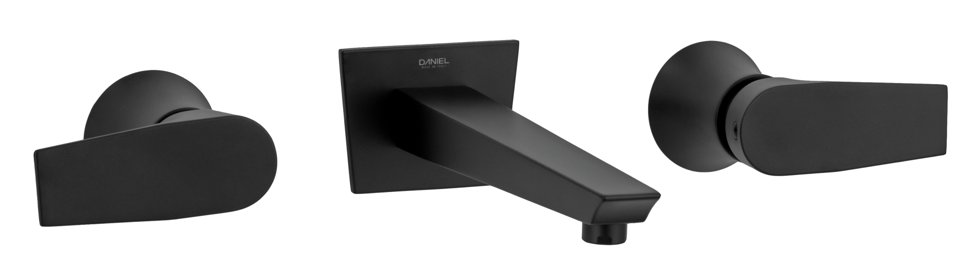 Смеситель для раковины daniel diva dv502215, чёрный матовый