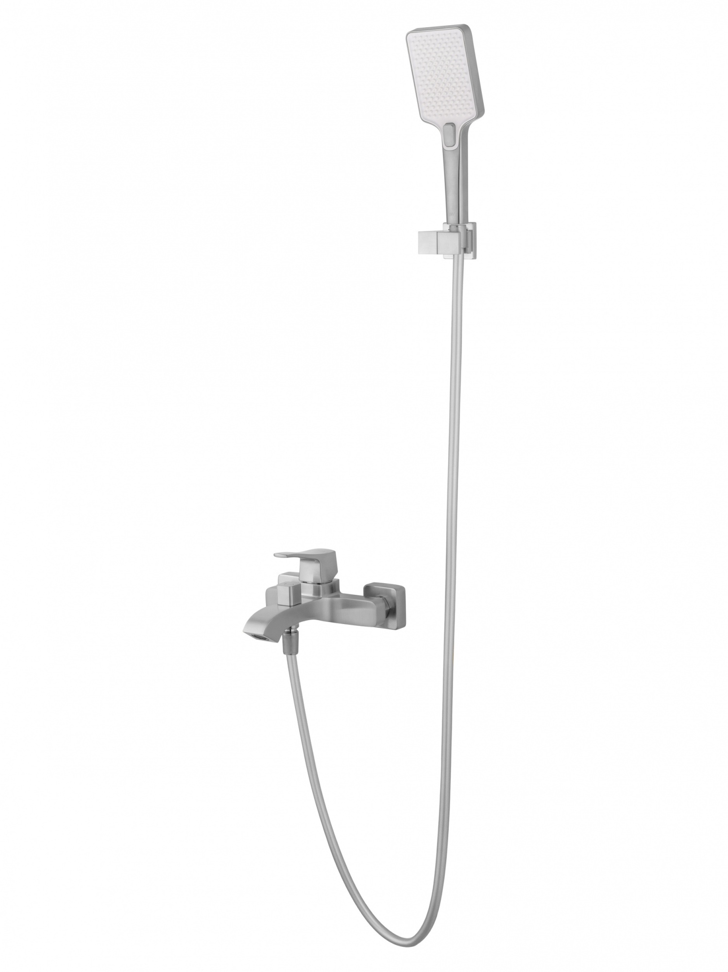 Смеситель для ванны с душем wonzon & woghand flex, брашированный никель (ww-88037072-bn)
