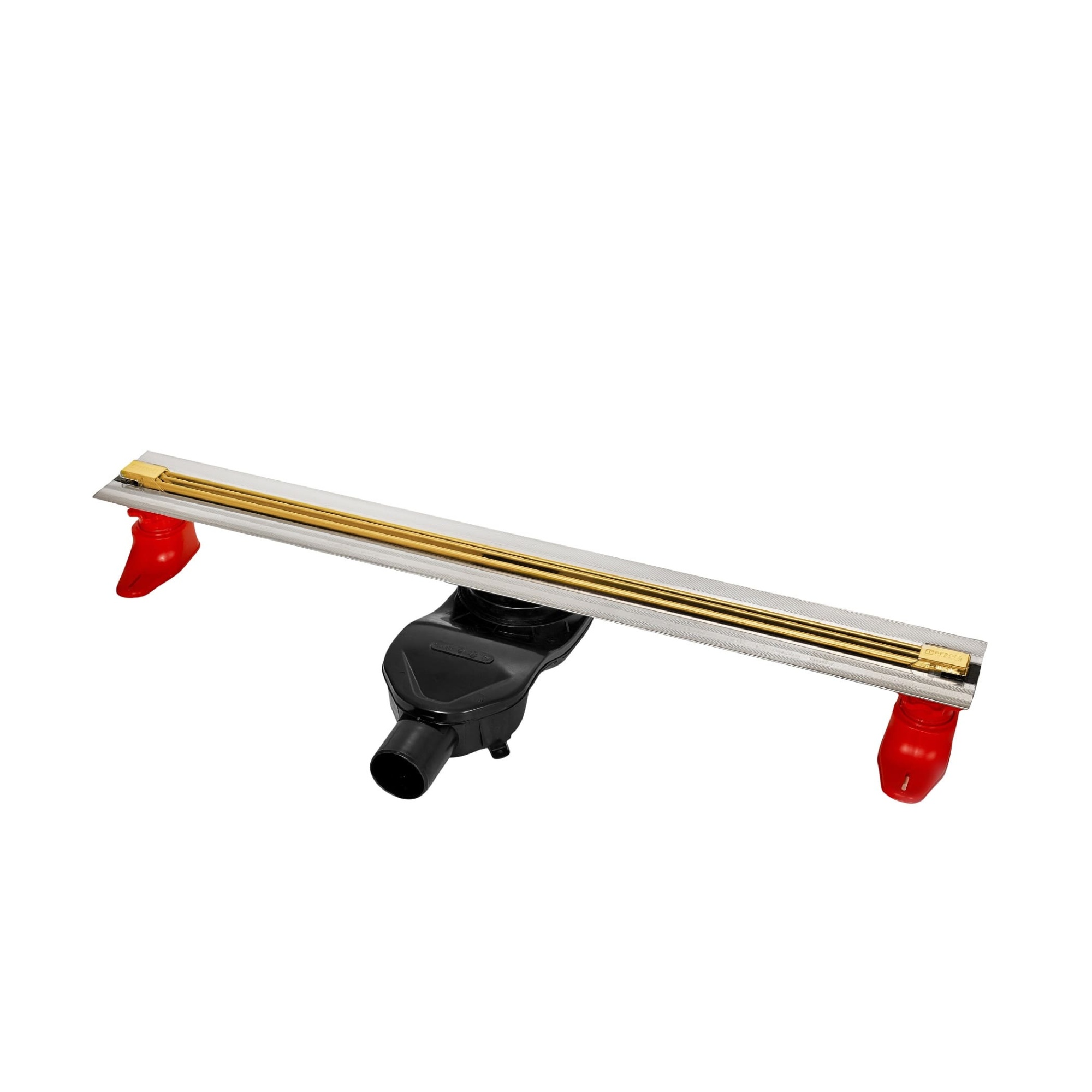 Желоб berges водосток super slim 700, золото глянец, s-сифон d50 h60 боковой