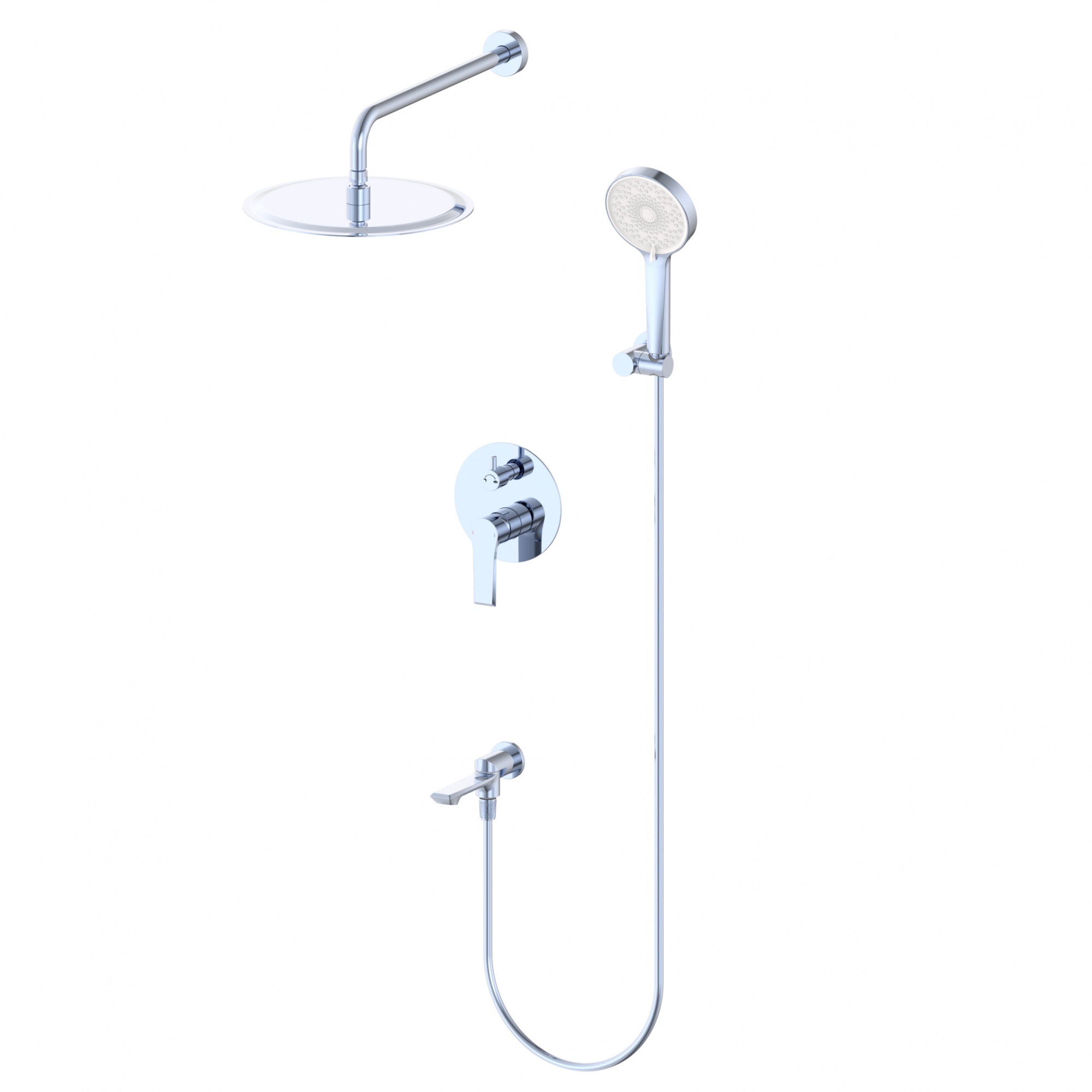 Душевая система встраиваемая wonzon & woghand brilliant, хром (ww-88939079-cr)