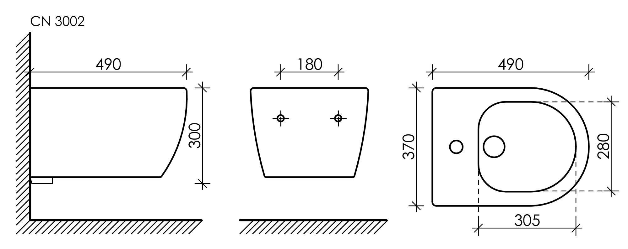 Подвесное биде play