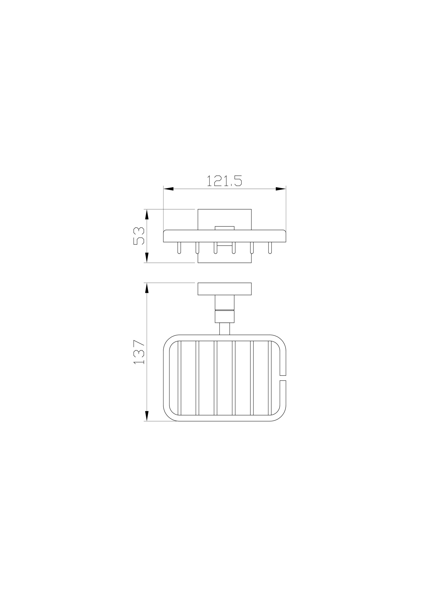 Мыльница с держателем wonzon & woghand polo, брашированный никель (ww-8924-bn)
