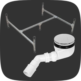 сифоны и комплектующие для поддонов