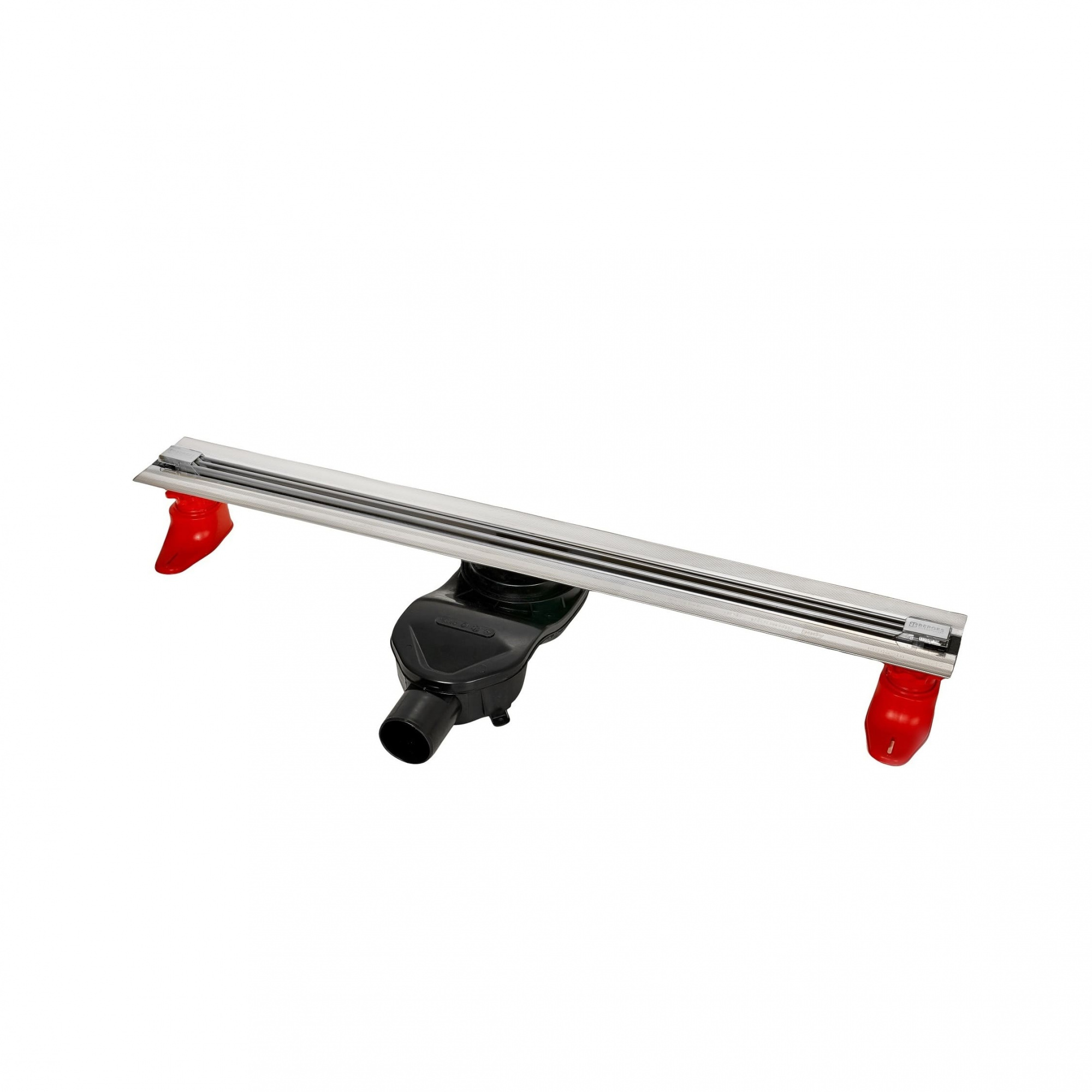 Желоб berges водосток super slim 600, матовый хром, s-сифон d50 h60 боковой