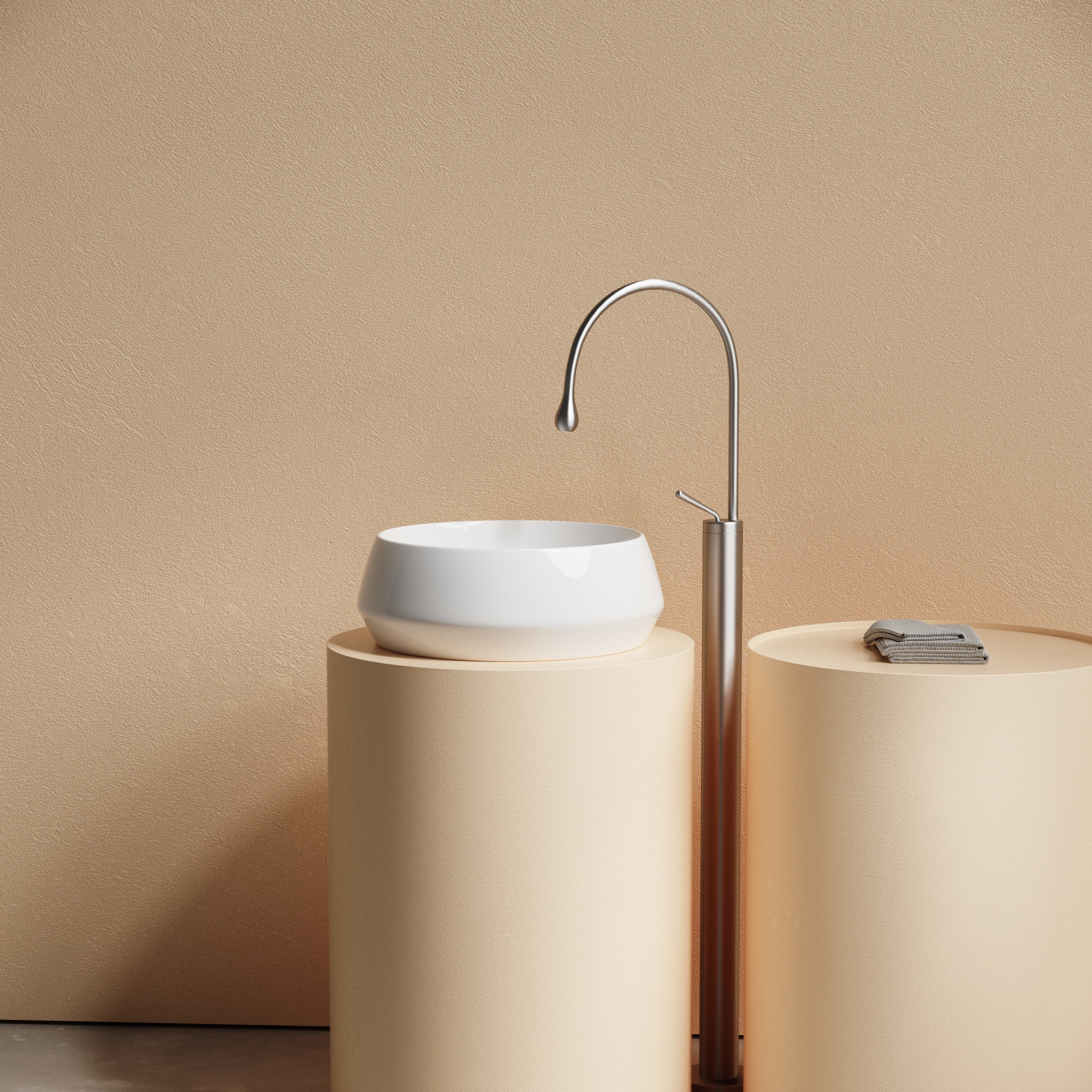 Раковина ceramicanova maya накладная круглая 400x400x140 белый cn12004