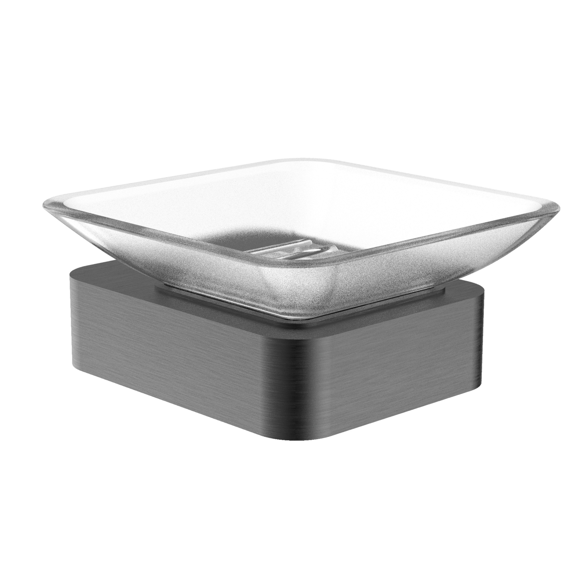 Мыльница с держателем wonzon & woghand lotte, темный графит (ww-8322-bgm)