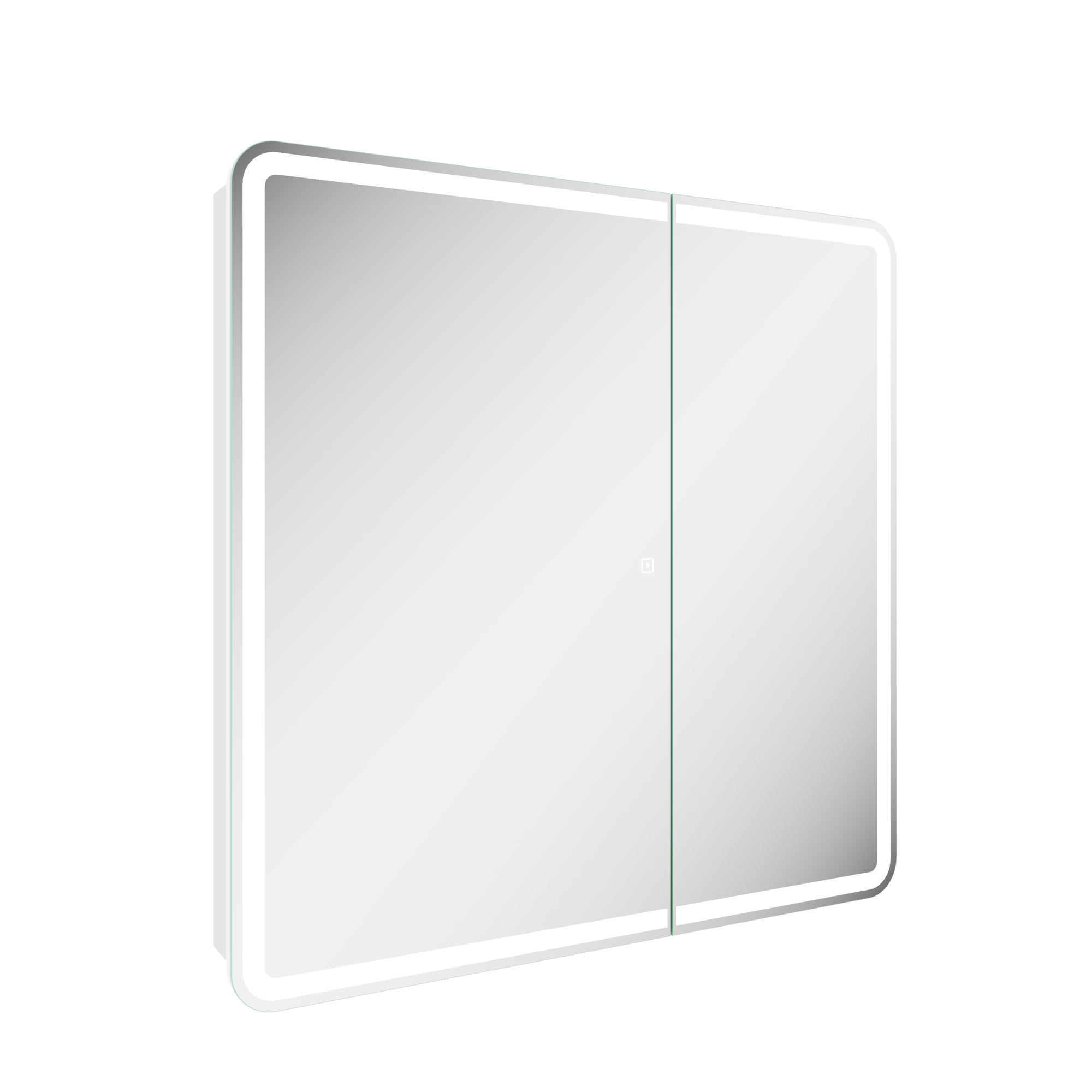 Зеркальный шкаф для ванной комнаты SANCOS Diva 800х149х800, с подсветкой, арт.DIV800