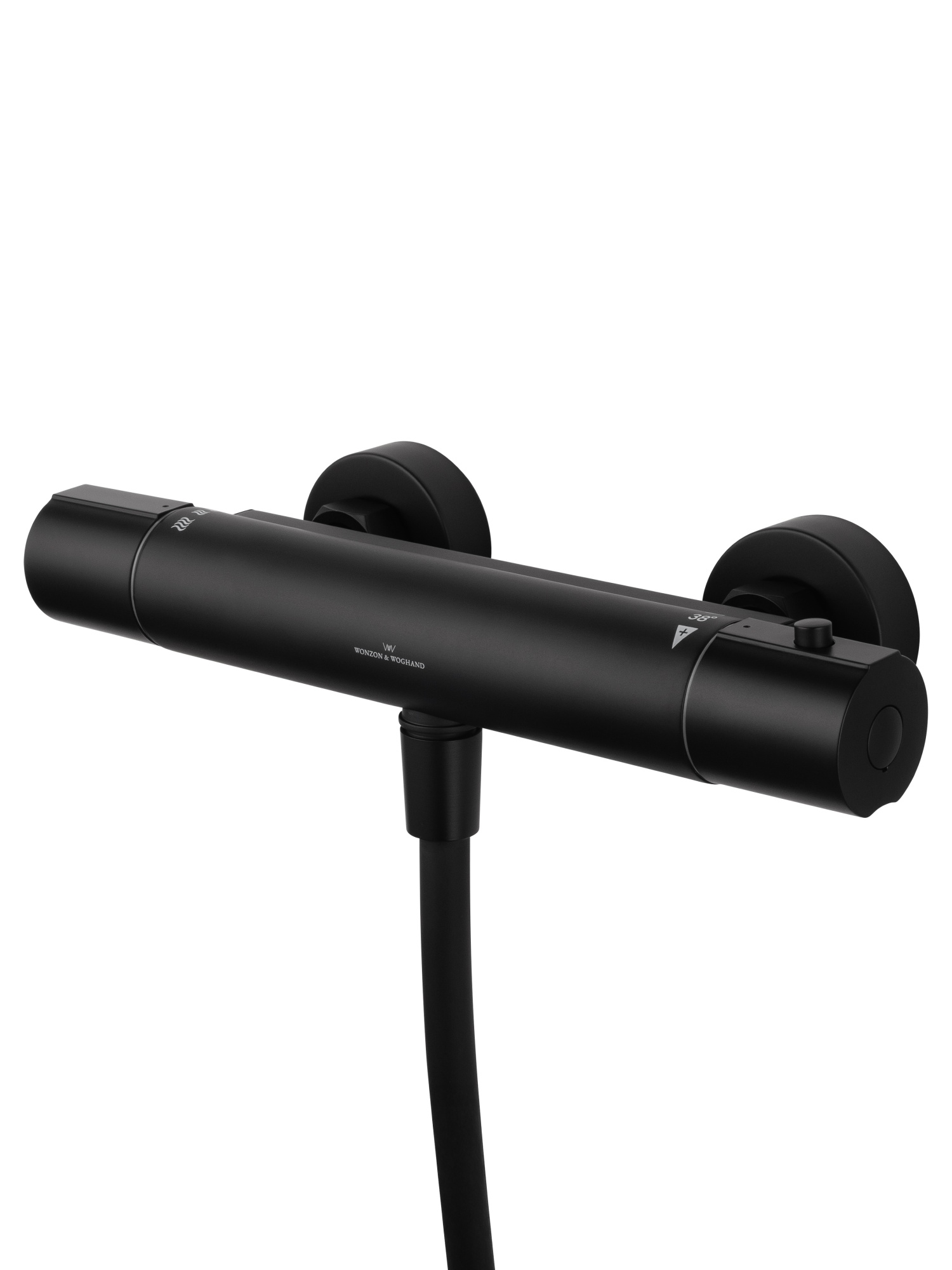 Смеситель для душа с термостатом wonzon & woghand inn 6, черный матовый  (ww-b2029-a-mb)