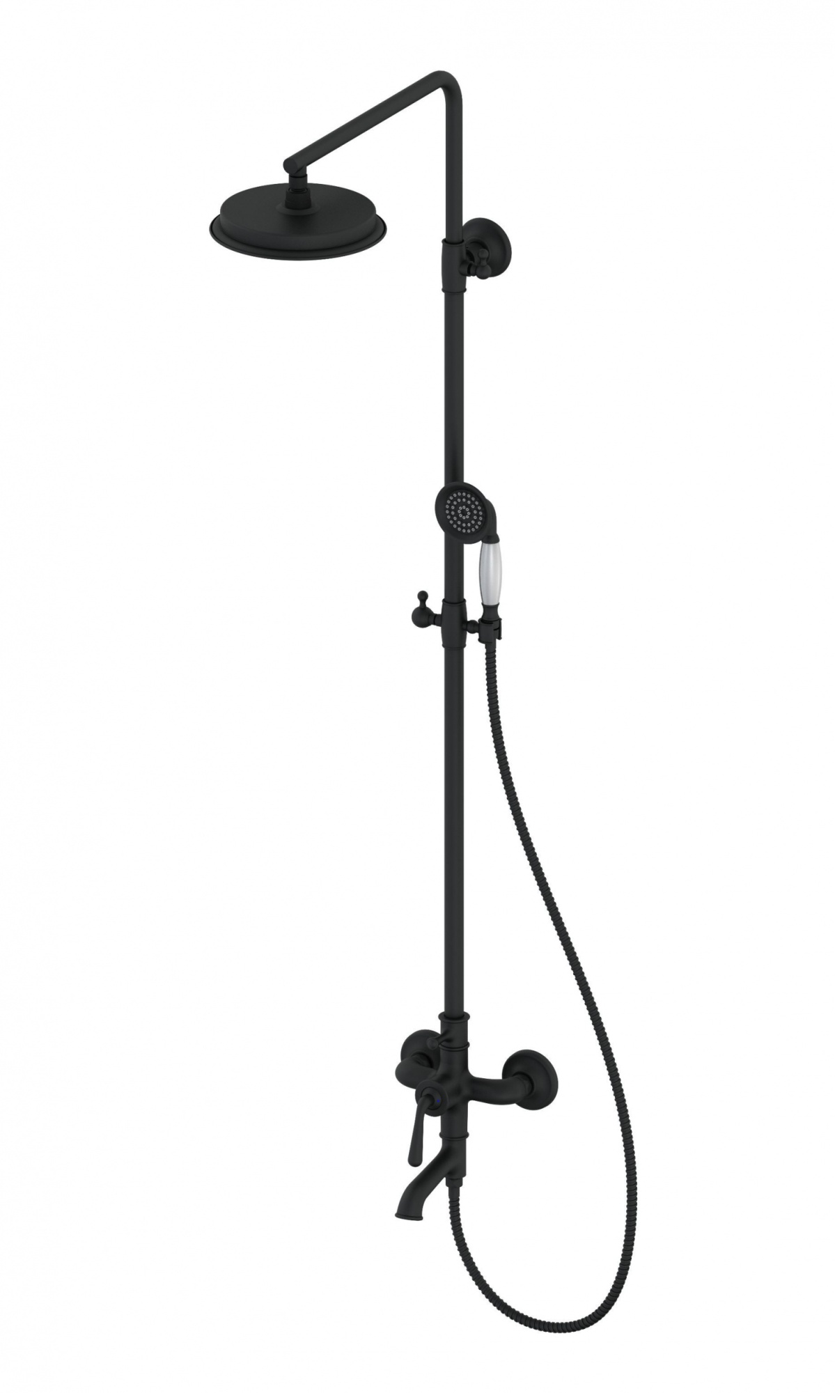 Душевая система wonzon & woghand steam, черный матовый (ww-88739008-mb)