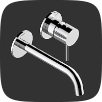 смеситель на раковину настенный