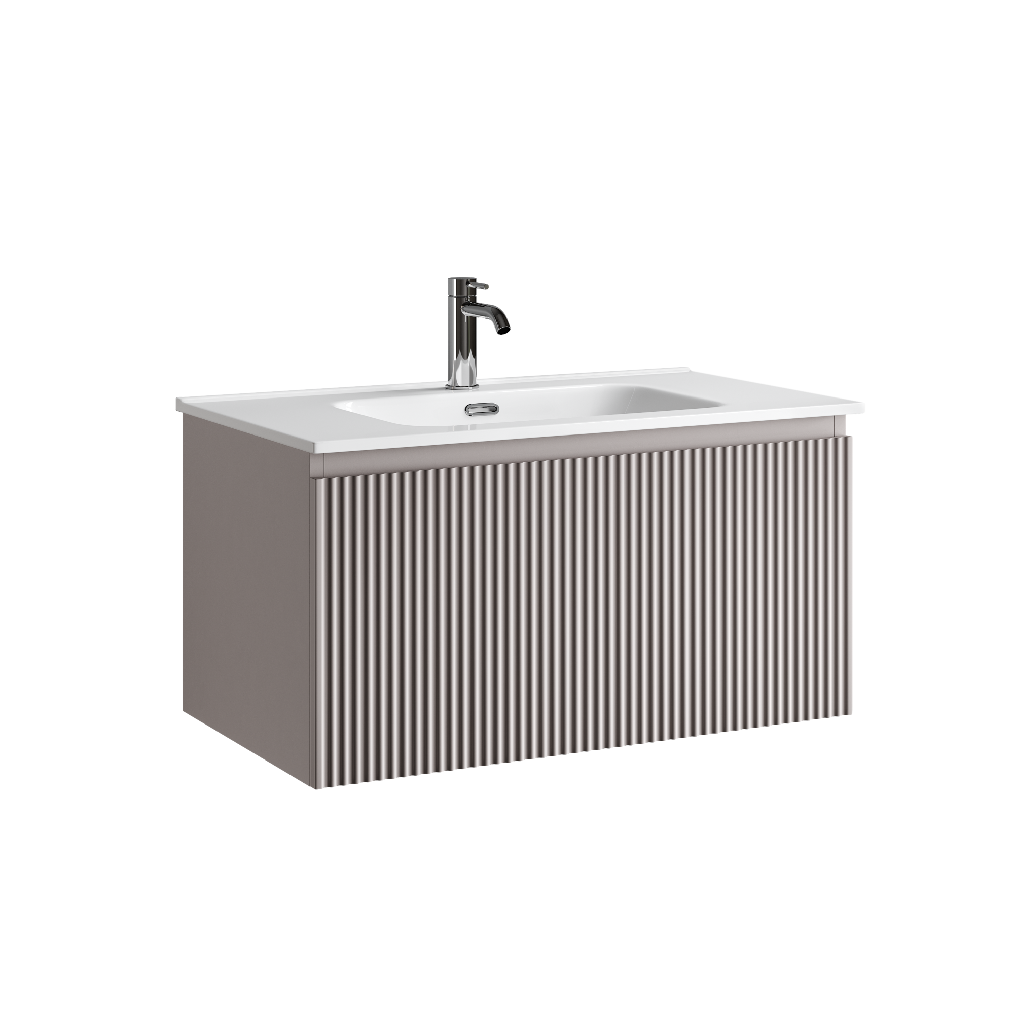 Тумба подвесная SANCOS Snob R 1.0 790х445х406, c одним ящиком оснащенным доводчиками, Doha Soft , арт.SNR1.080SM