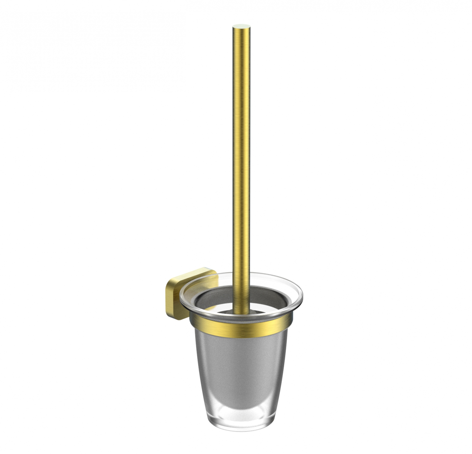 Туалетный ершик в комплекте wonzon & woghand graffity, брашированное золото (ww-9329-bg)