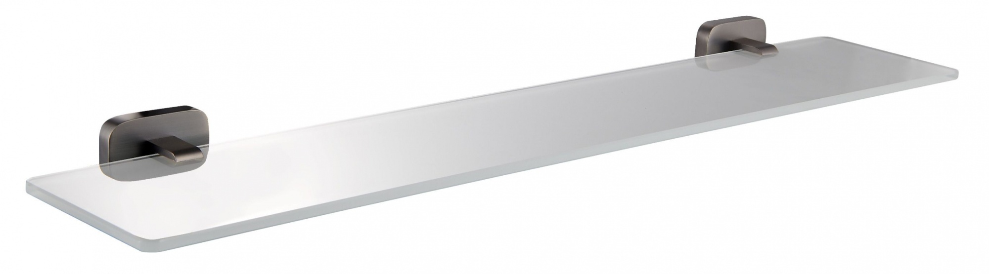 Стеклянная полка для ванной wonzon & woghand graffity, темный графит (ww-9327-bgm)