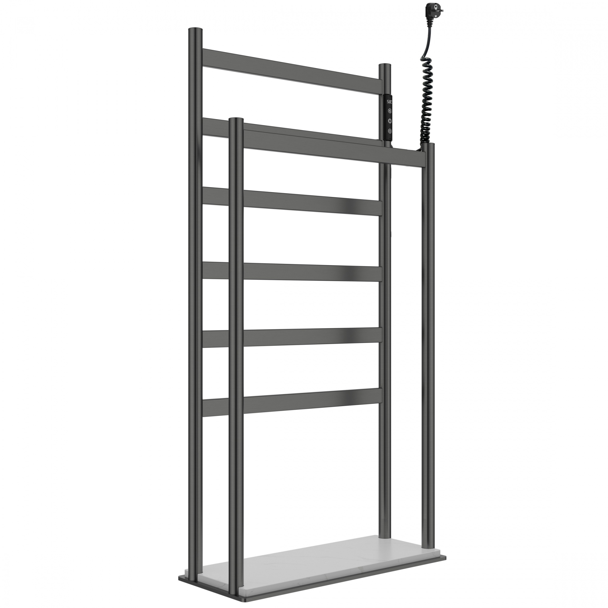 Полотенцесушитель электрический напольный wonzon & woghand essen, темный графит (ww-a407-gm)