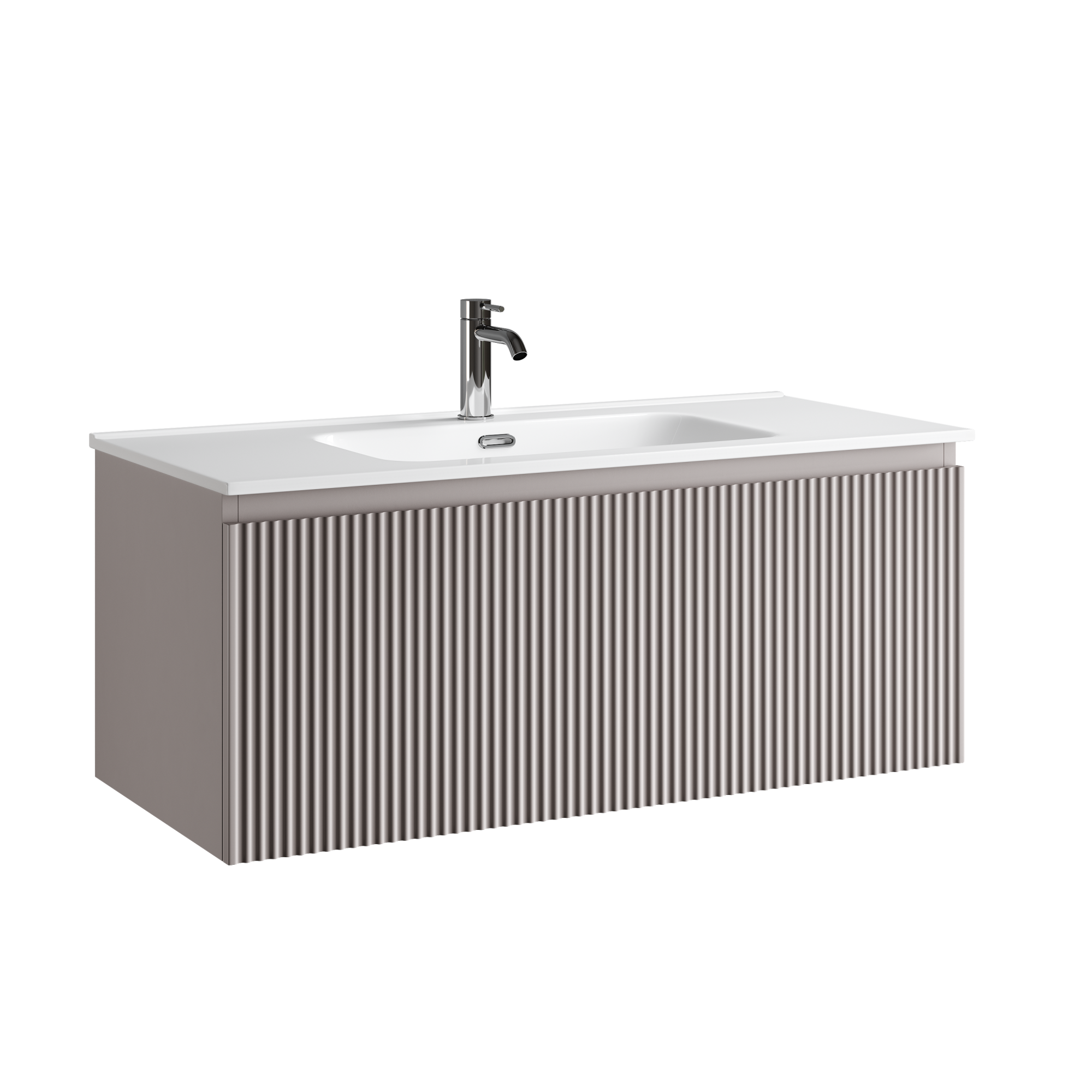 Тумба подвесная SANCOS Snob R 1.0 995х445х406, c одним ящиком оснащенным доводчиками, Doha Soft , арт.SNR1.0100SM