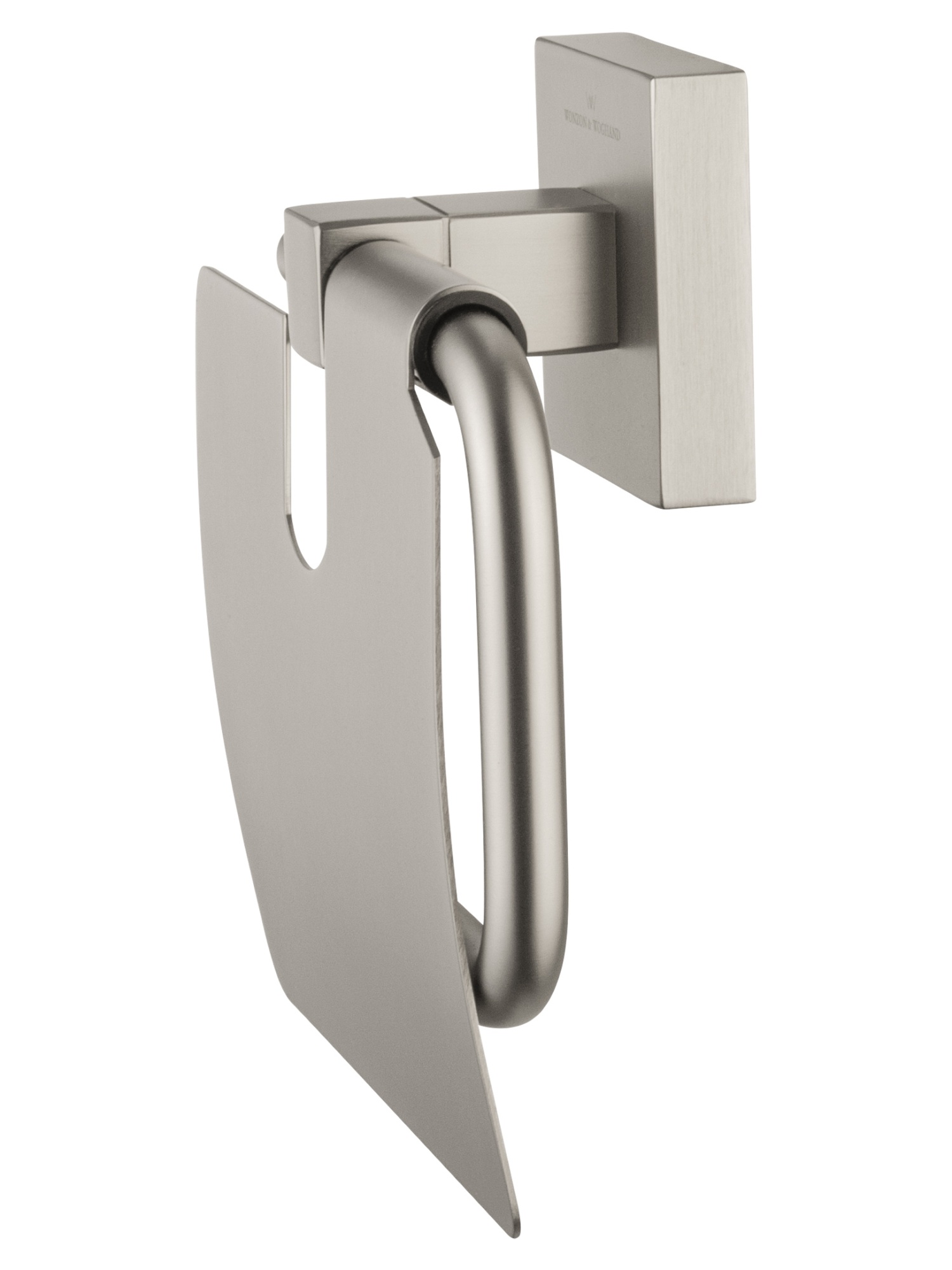 Держатель для туалетной бумаги с крышкой wonzon & woghand polo, брашированный никель (ww-8926-bn)