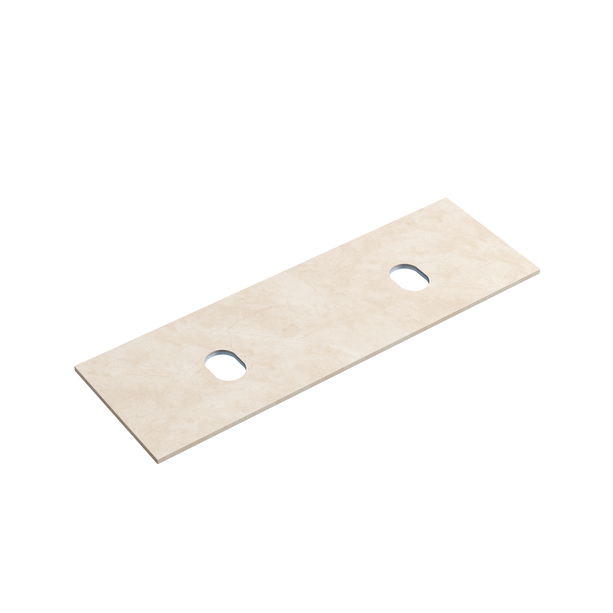 Столешница для ванной комнаты из керамогранита sancos kreman 1600х460 без отверстия под смеситель, арт.tt160a2