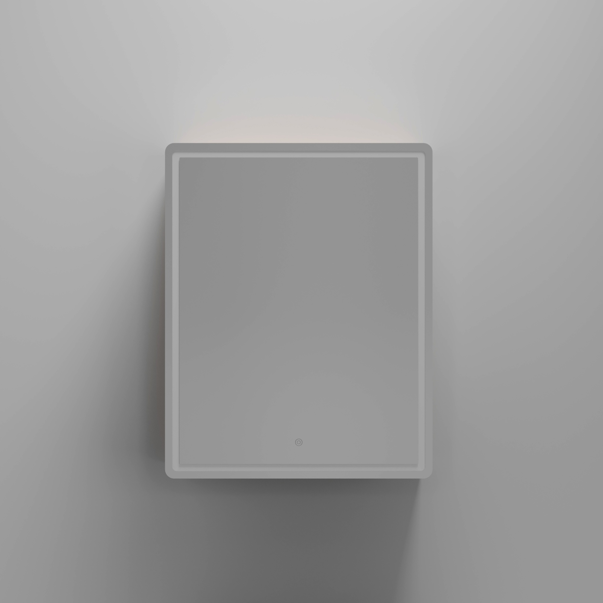 Зеркальный шкаф для ванной комнаты sancos mirror 590x150х740 мм, с led подсветкой, цвет дуб галифакс натуральный , арт. mi60eg