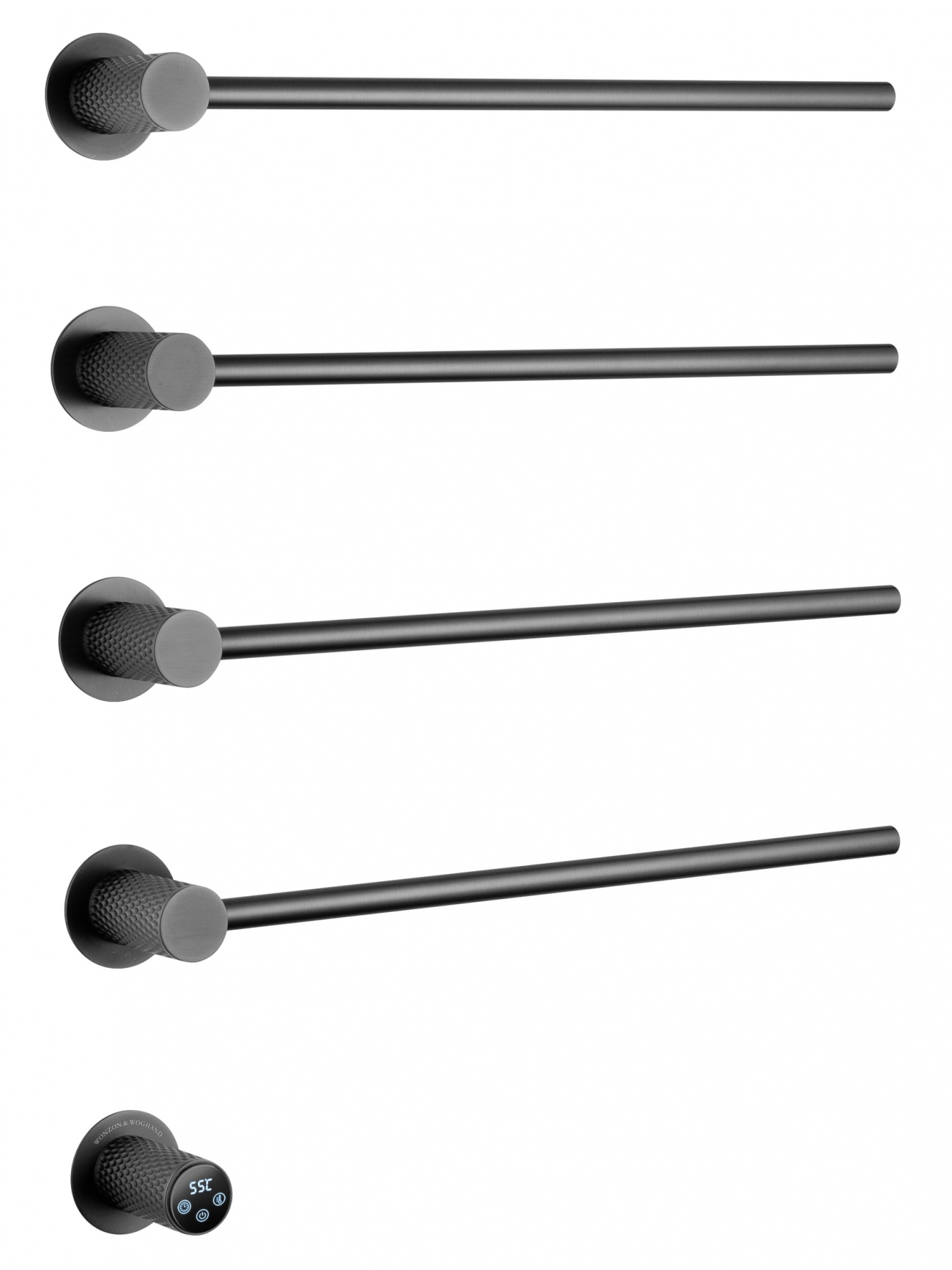 Полотенцесушитель электрический встраиваемый wonzon & woghand münchen, темный графит (ww-a354-gm)