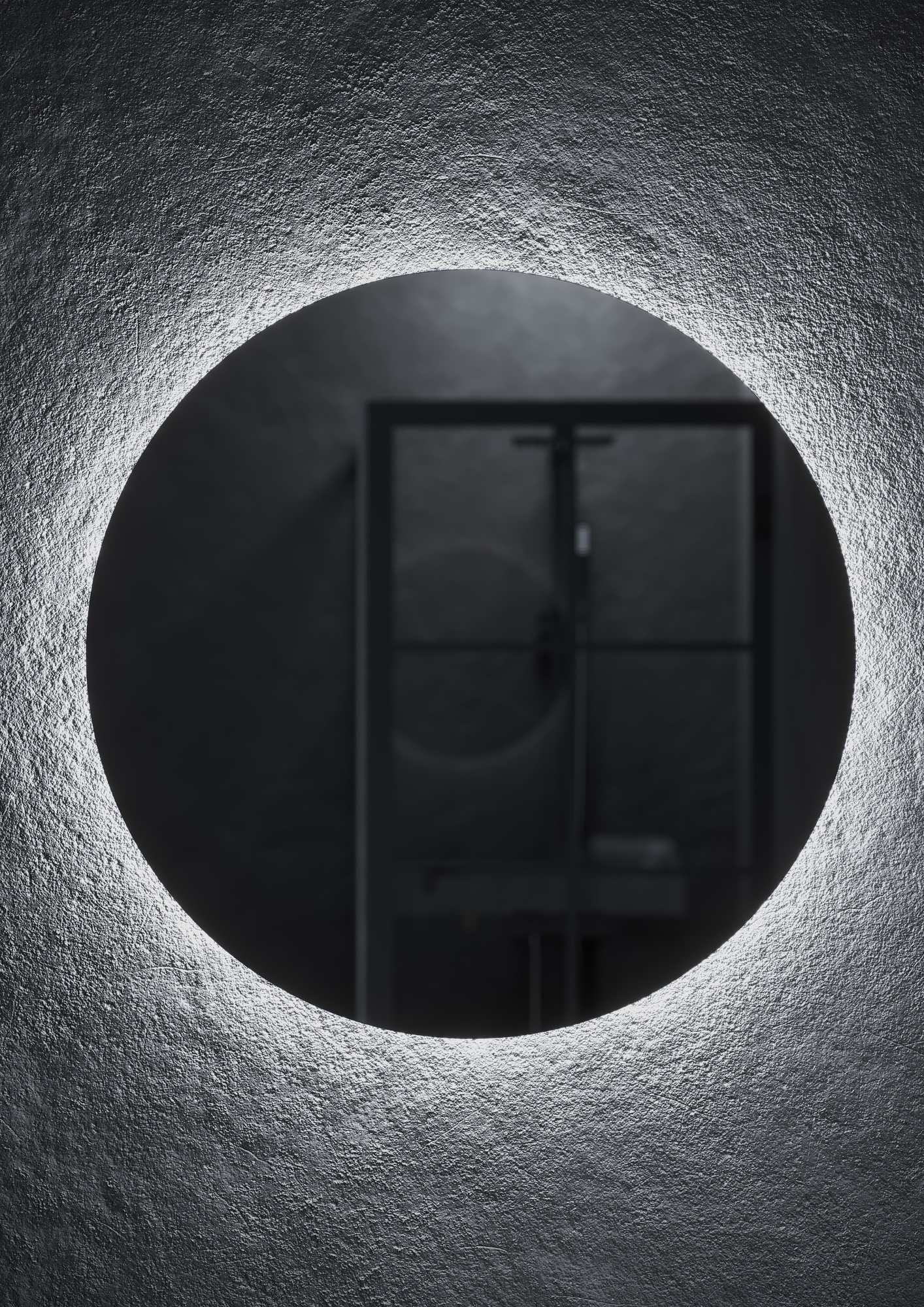 Зеркало для ванной комнаты  sancos sfera d700  c  подсветкой , арт. sf700