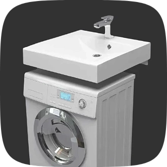 раковины над стиральной машиной