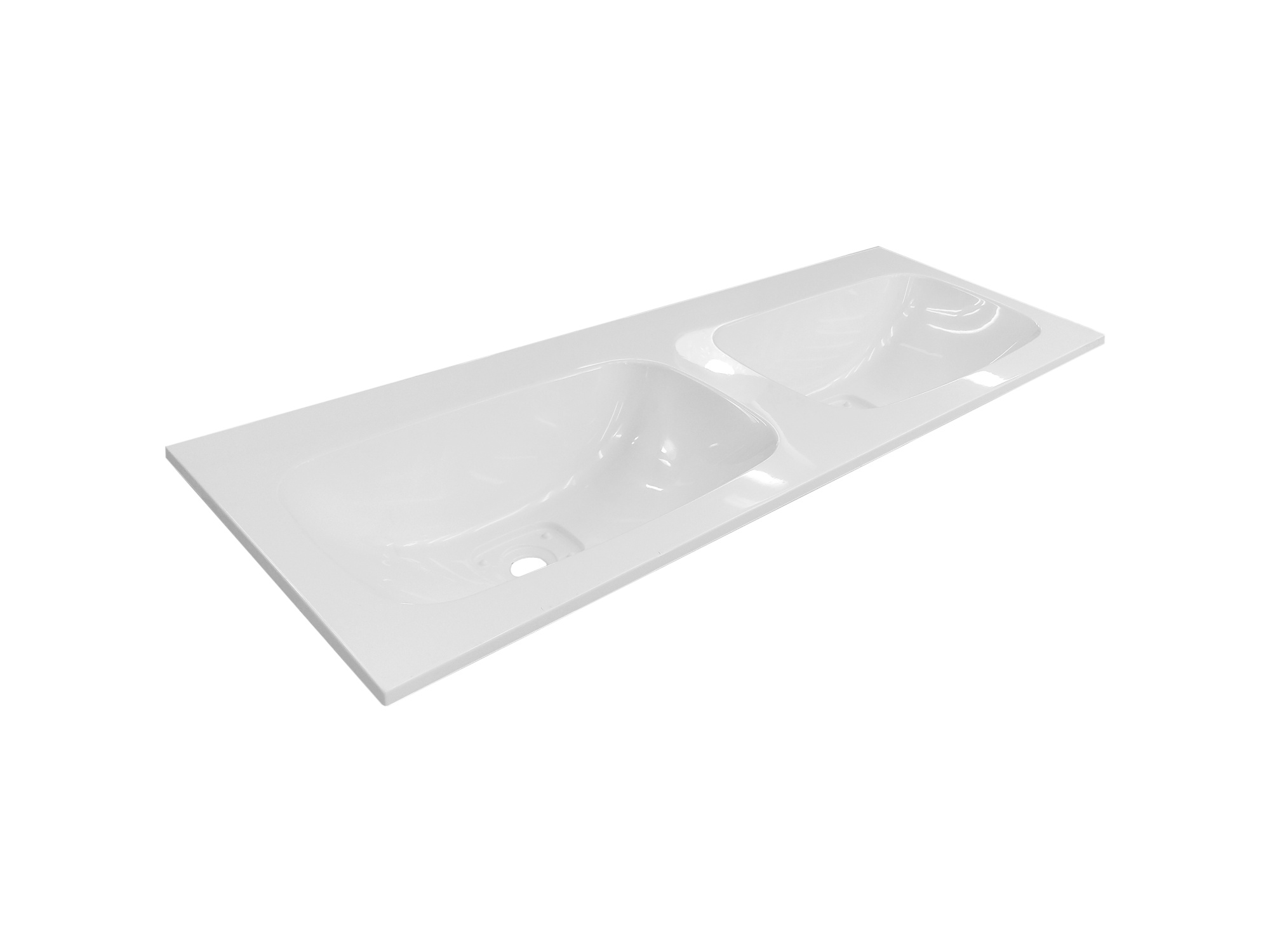 Раковина "barcelona 120 silk" 1200х450 2 чаши