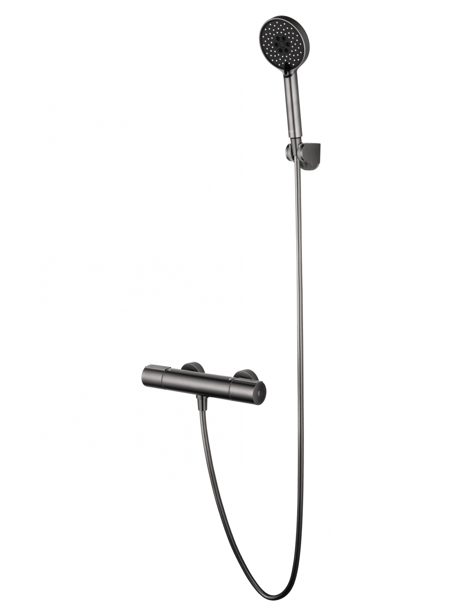 Смеситель для душа с термостатом wonzon & woghand inn 2, темный графит (ww-a2006-a-bgg)