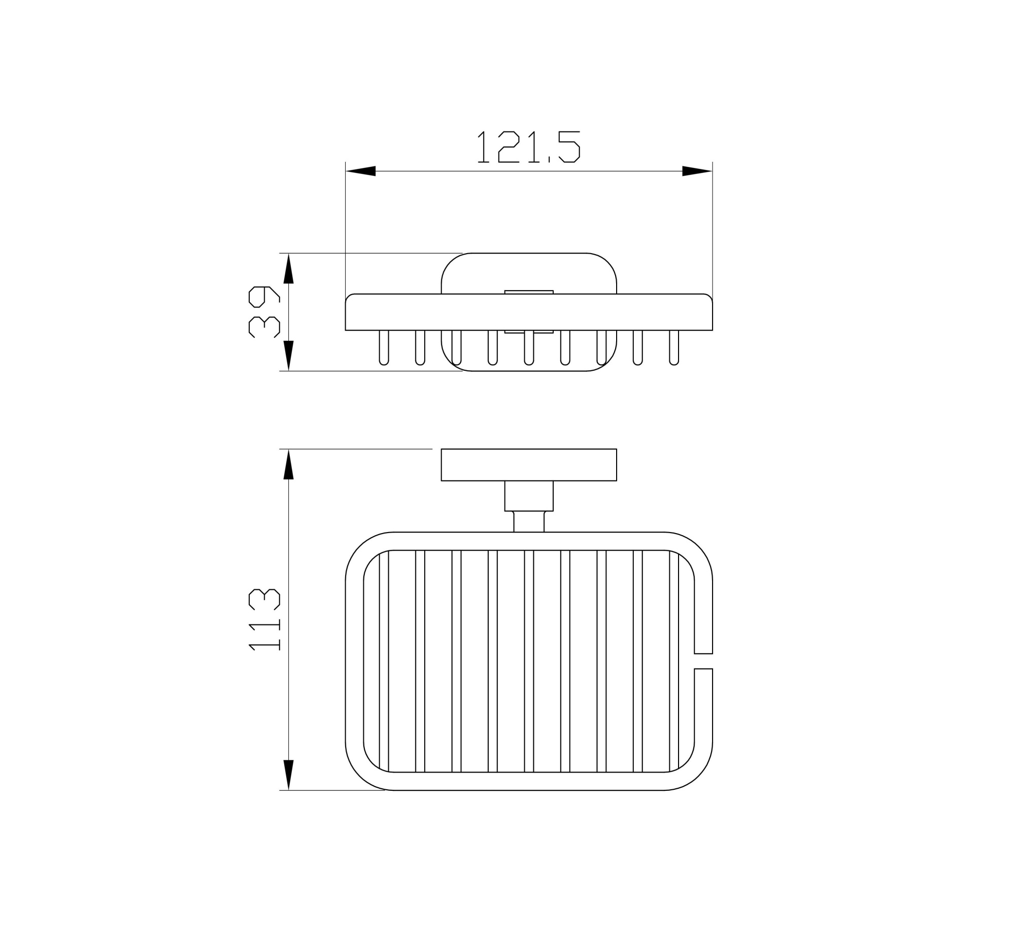 Мыльница с держателем wonzon & woghand graffity, брашированное золото (ww-9324-bg)
