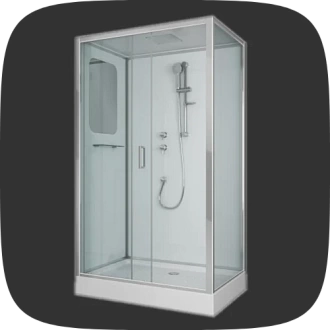 прямоугольные душевые боксы
