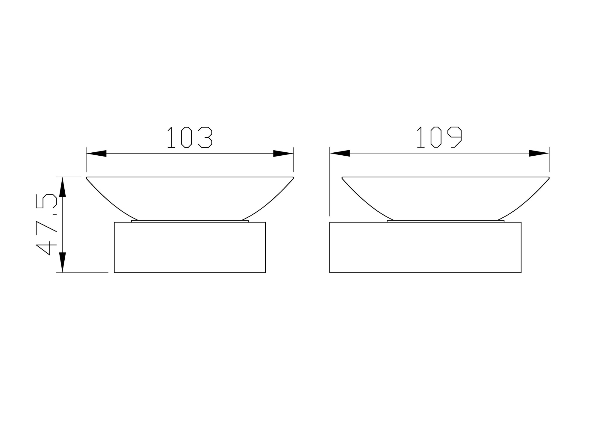 Мыльница с держателем wonzon & woghand lotte, темный графит (ww-8322-bgm)