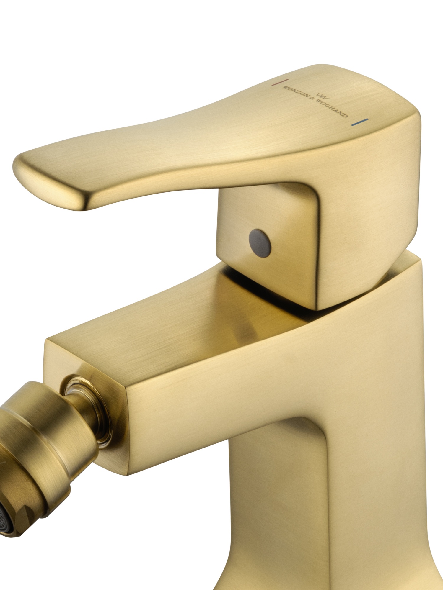 Смеситель для биде wonzon & woghand flex, брашированное золото (ww-88016072-bg)