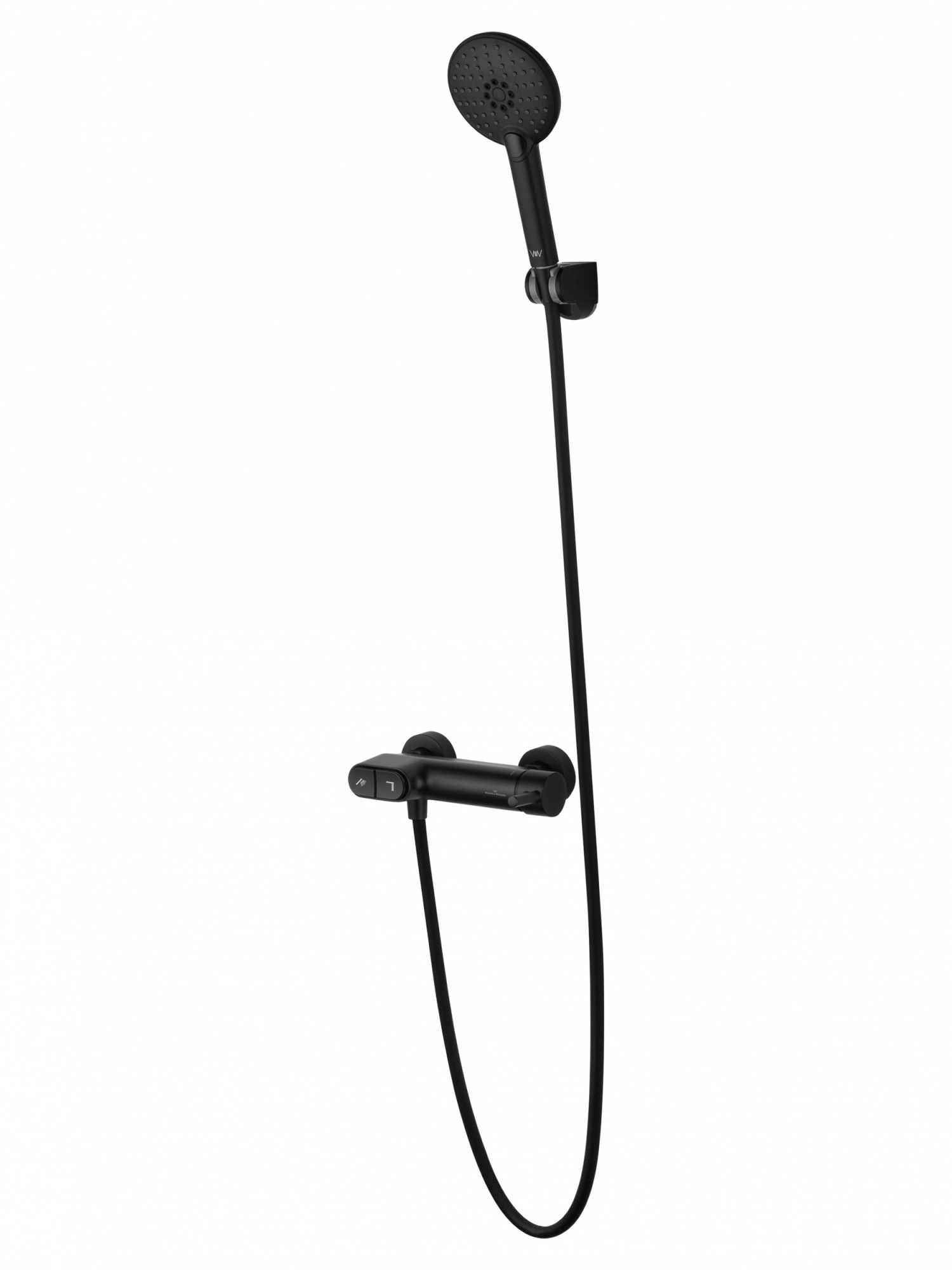 Смеситель для душа с встроенным изливом wonzon & woghand muse corno, черный матовый (ww-a30902-mb) Смеситель для душа с встроенным изливом wonzon & woghand muse corno, черный матовый (ww-a30902-mb)