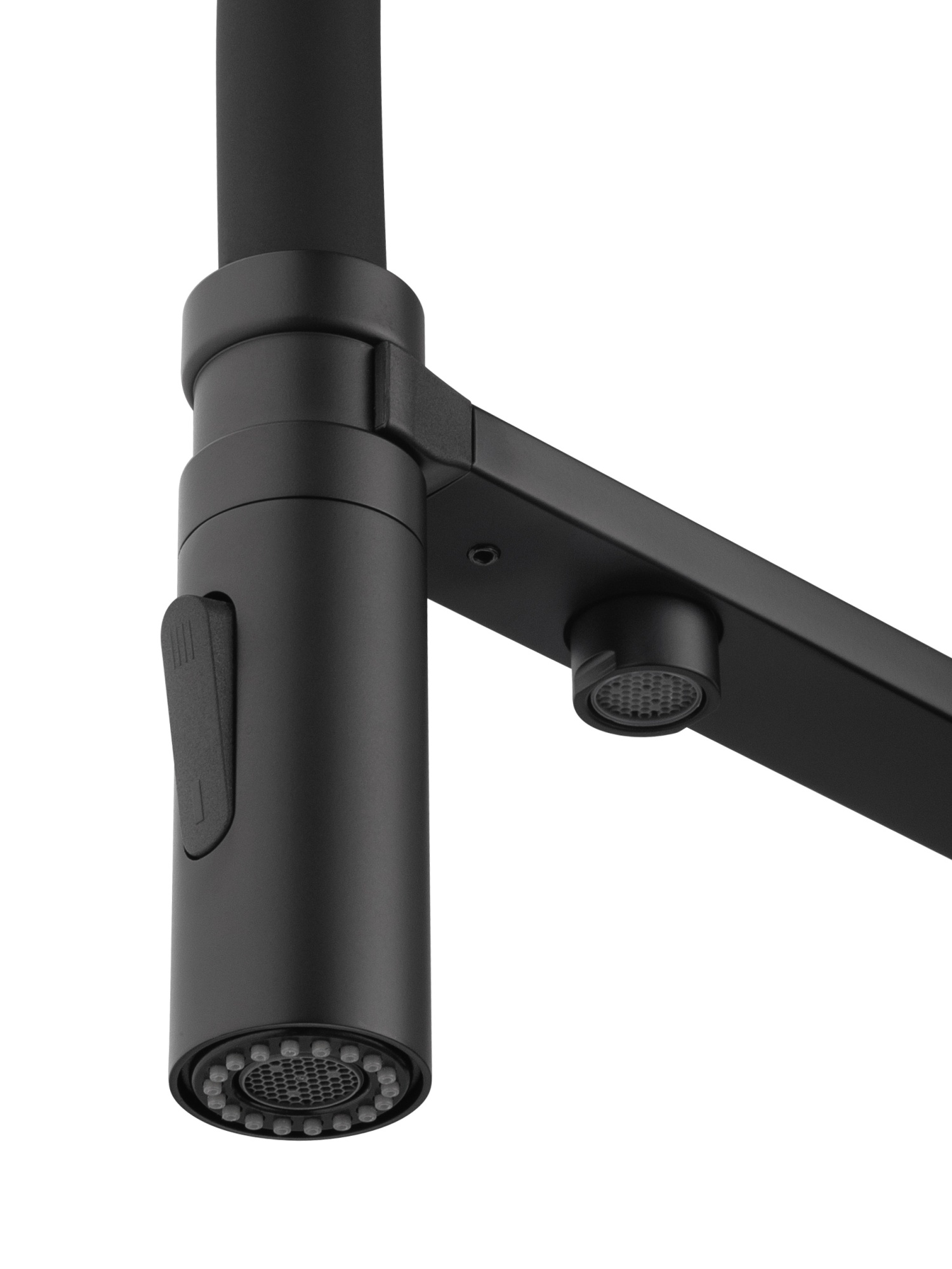 Смеситель для кухни с гибким изливом и подключением фильтра wonzon & woghand, черный матовый (ww-88458009-mb)