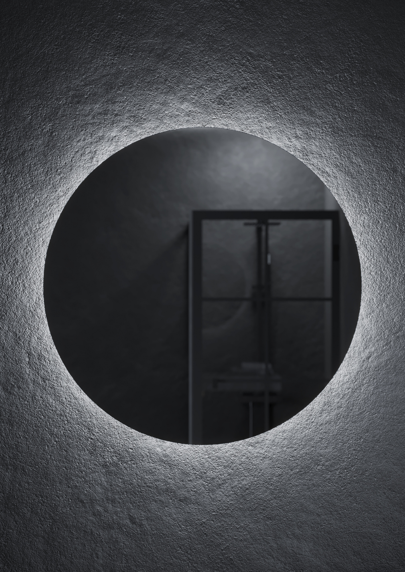 Зеркало для ванной комнаты  sancos sfera d800  c  подсветкой , арт. sf800