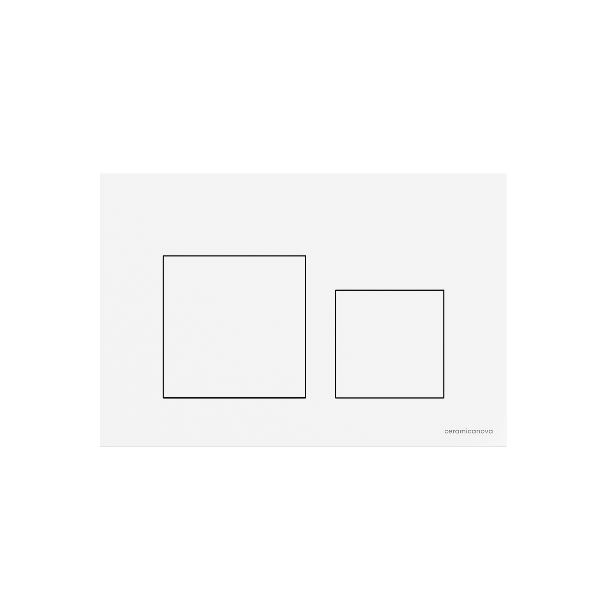 Кнопка смыва balance, клавиши square, цвет белый глянцевый, арт.cn12-002w