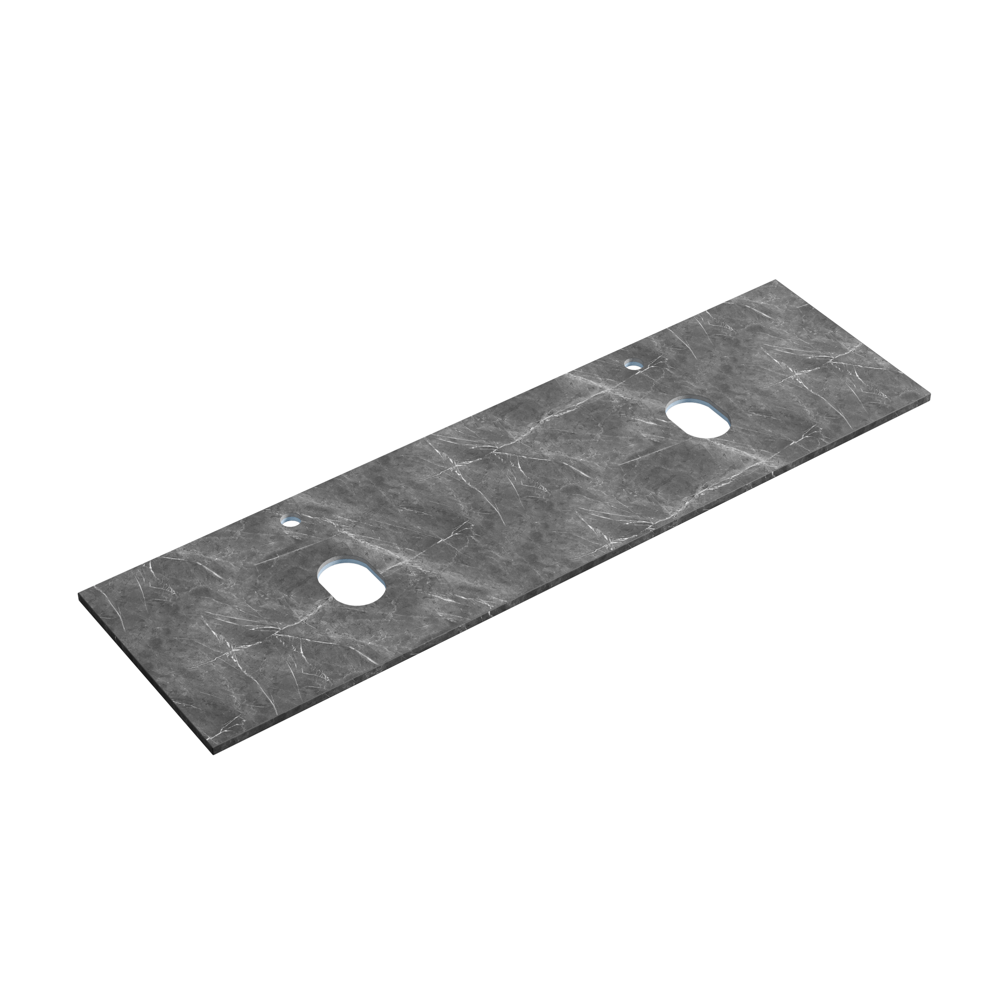 Столешница для ванной комнаты из керамогранита sancos black sky 1600х460 c отверстием под смеситель, арт.tt160a1x