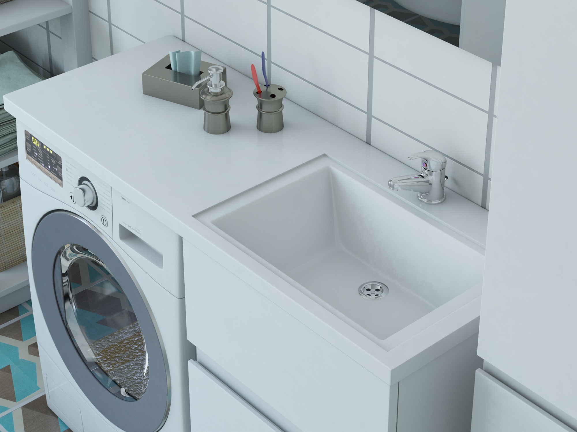 Раковина "даллас" правая 1200х480