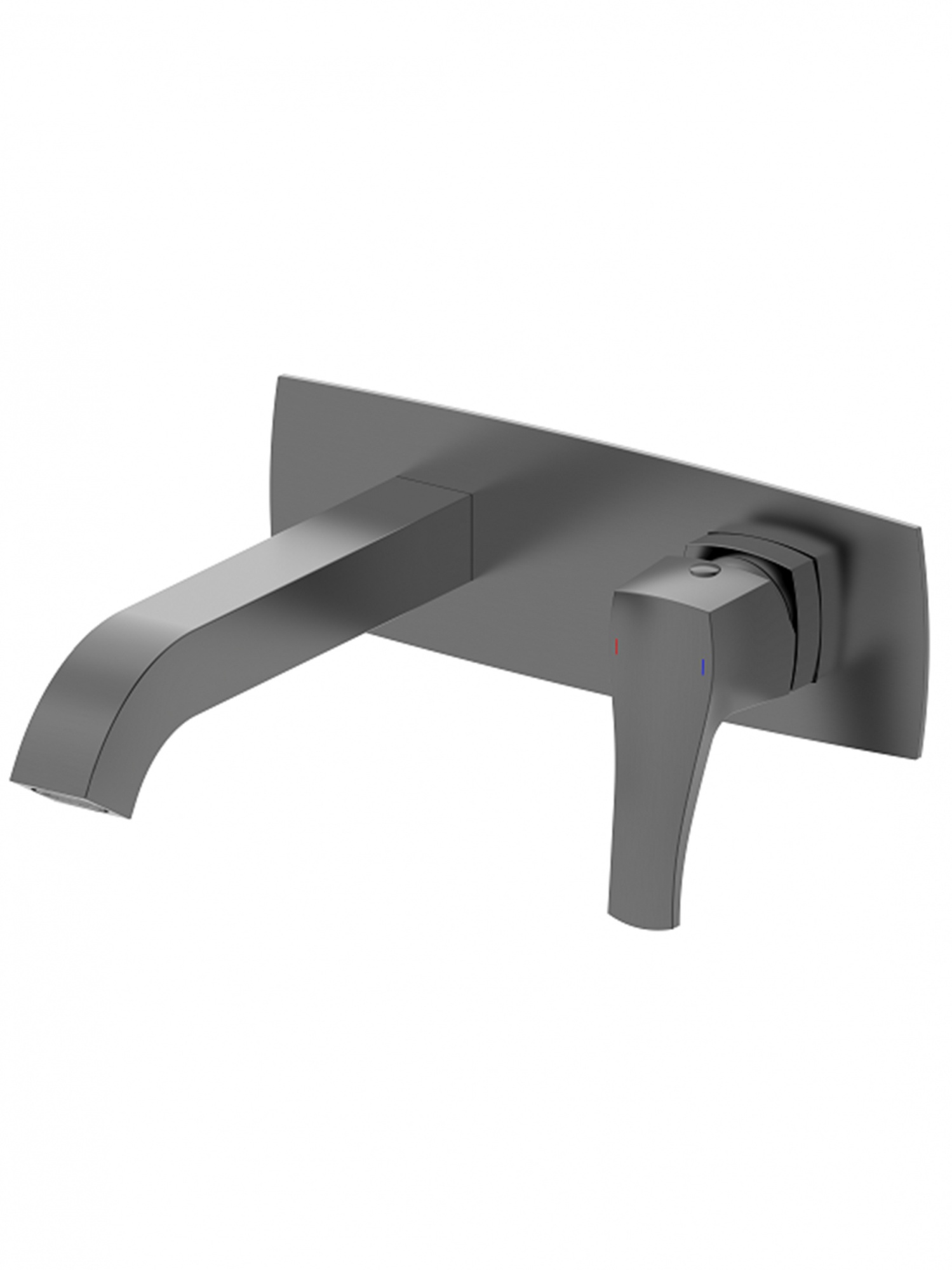 Смеситель для раковины встраиваемый wonzon & woghand flex, темный графит (ww-88869072-bgm)