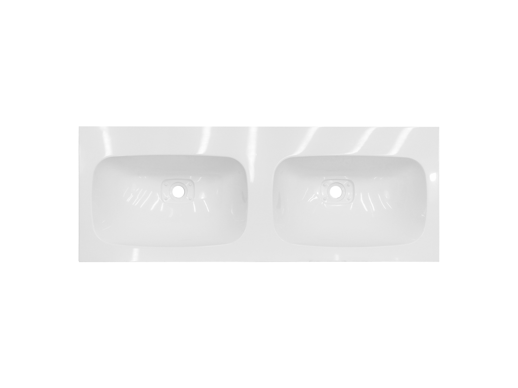 Раковина "barcelona 120 silk" 1200х450 2 чаши